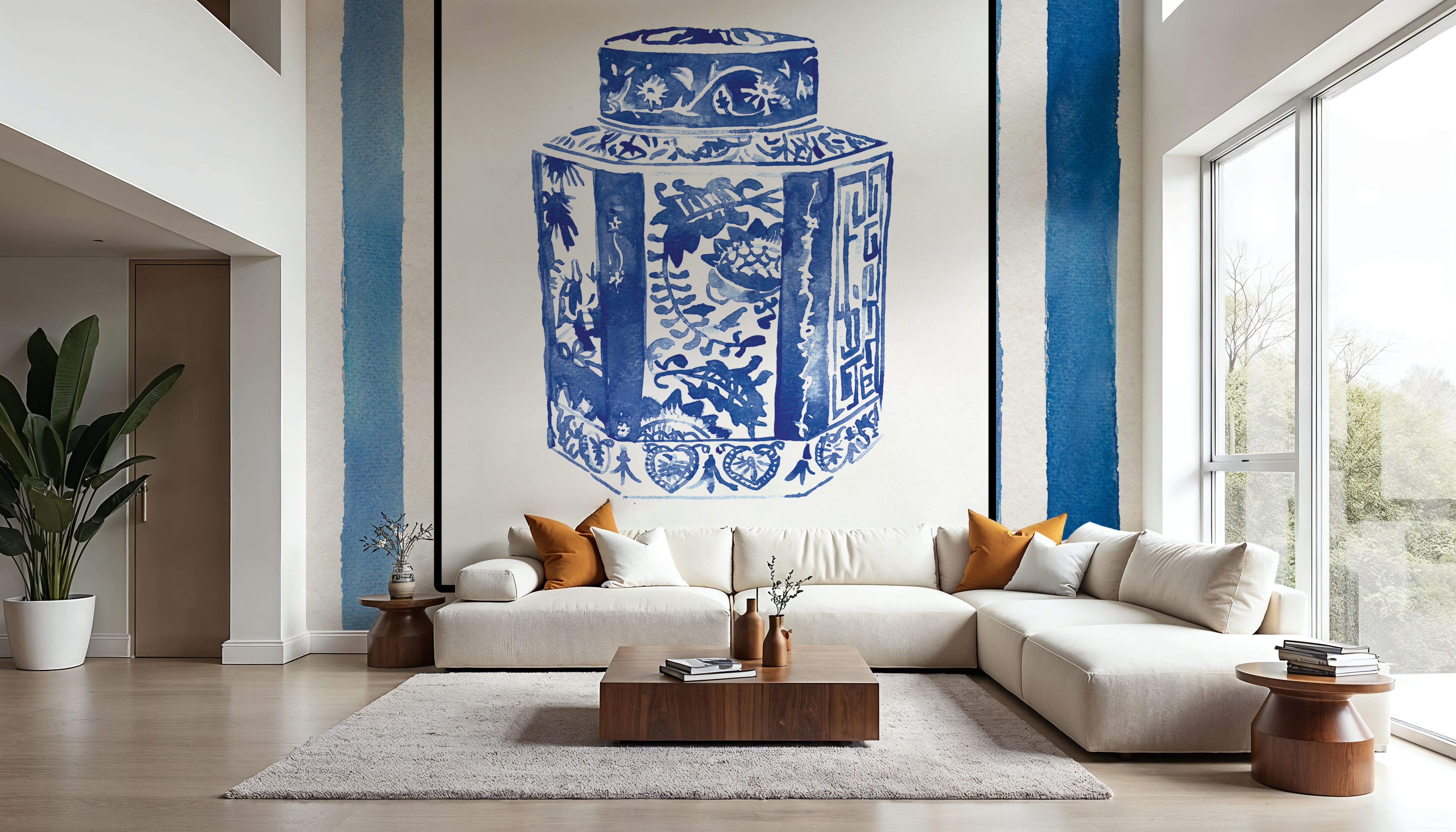 Chinoiserie Vase I Stripes