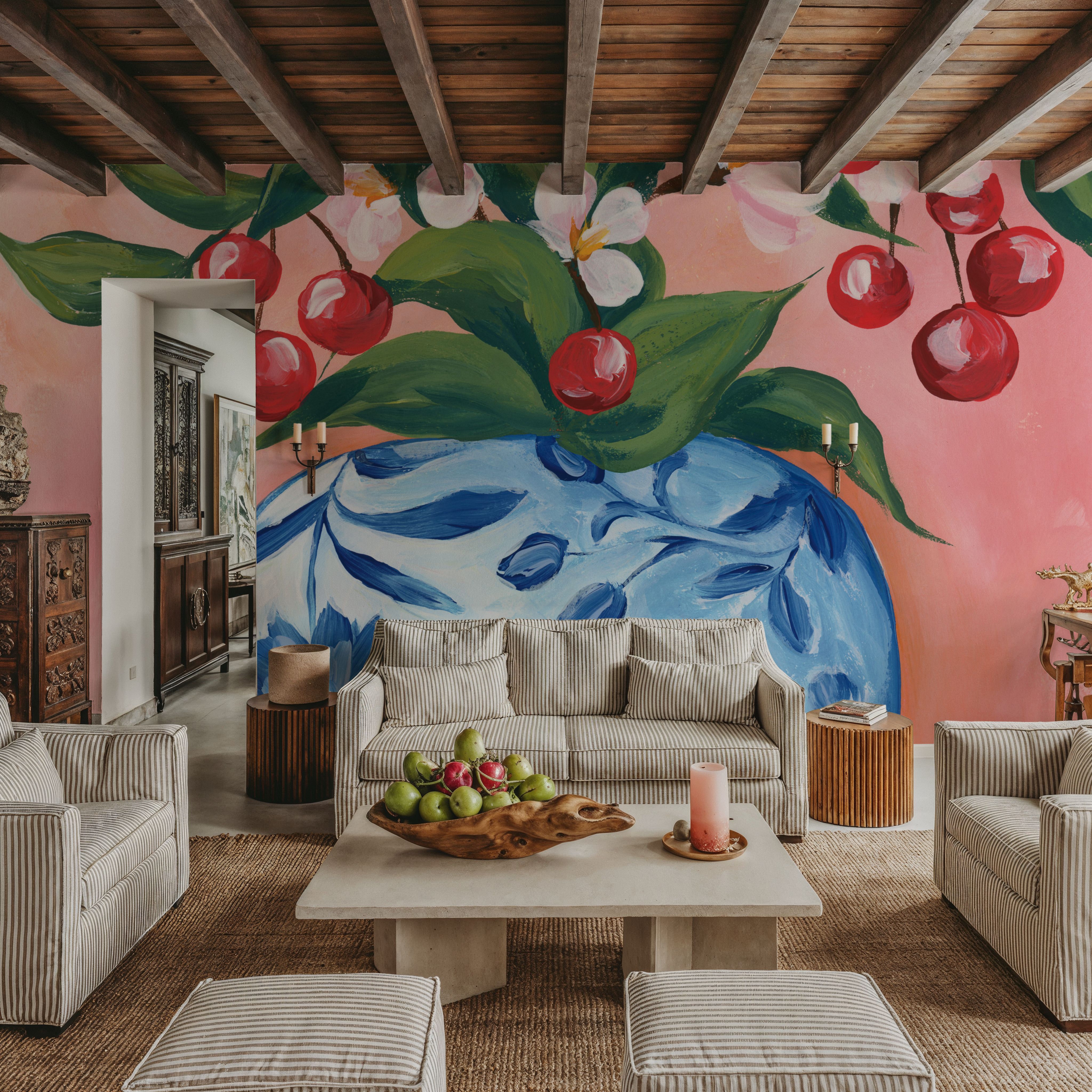 Blooming Cherry Vase