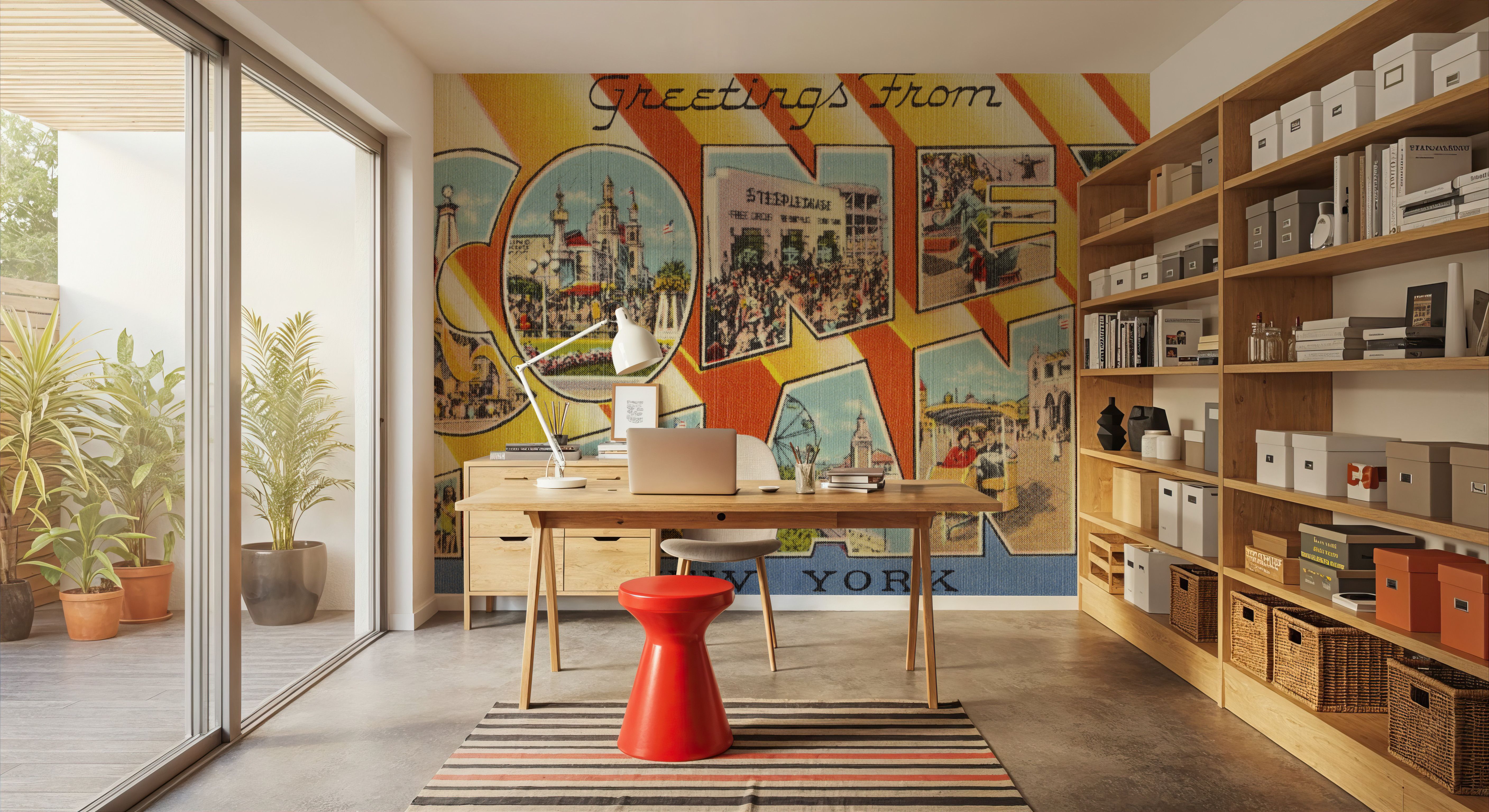 Greetings from Coney Island - Screenprint Postcard