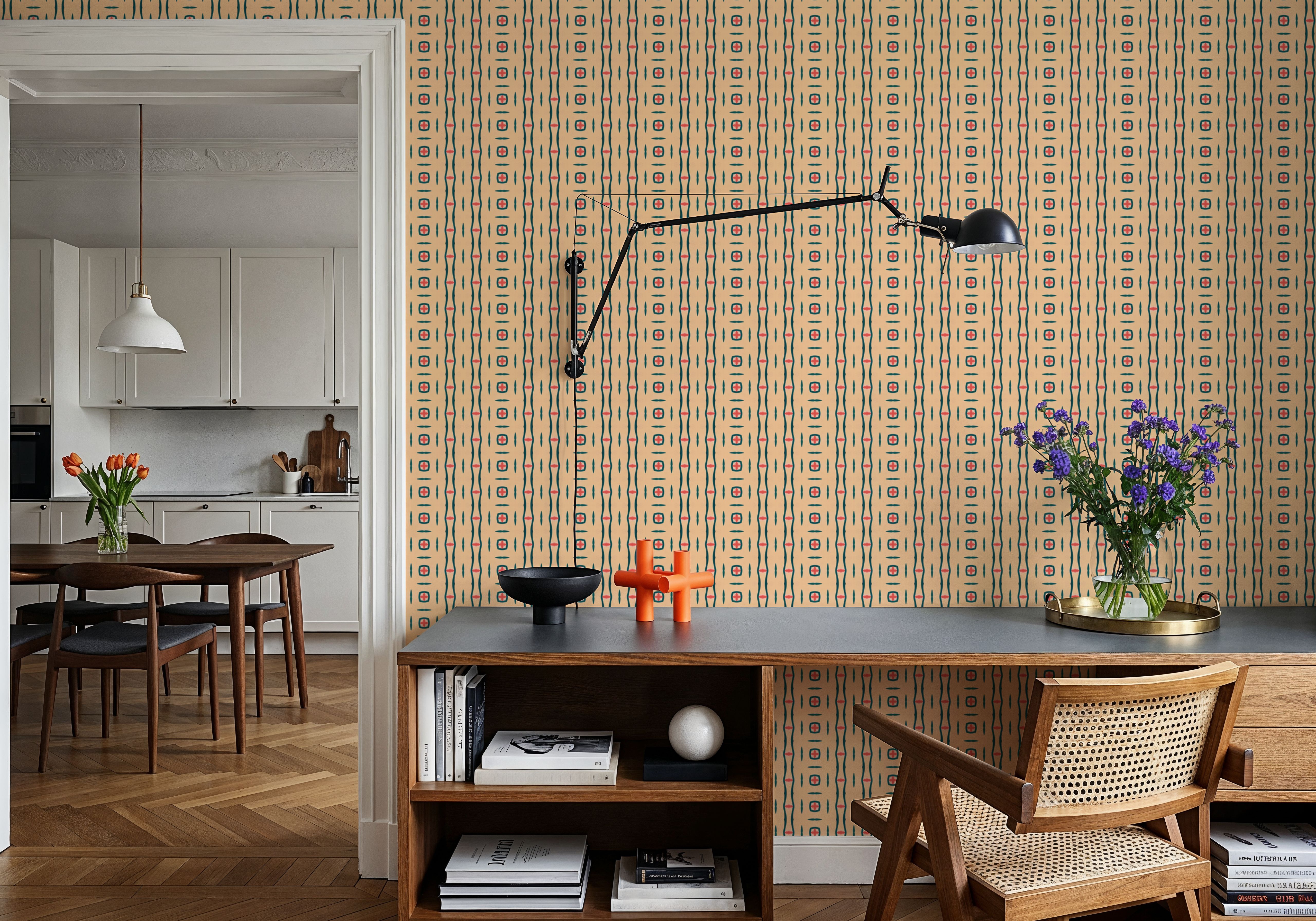 Tie-Dye Rivona, Papier peint