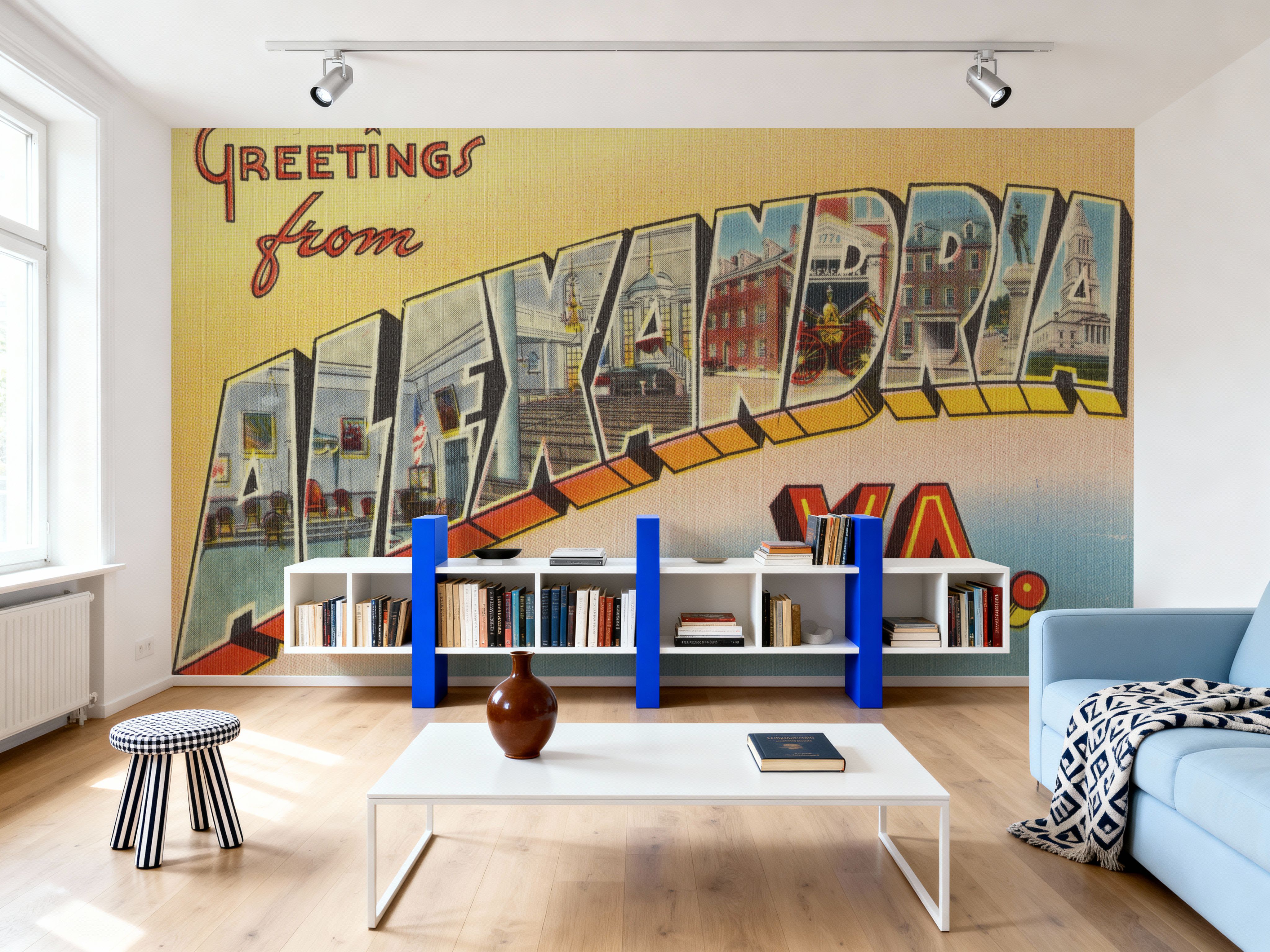 Greetings from Alexandria - Screenprint Postcard