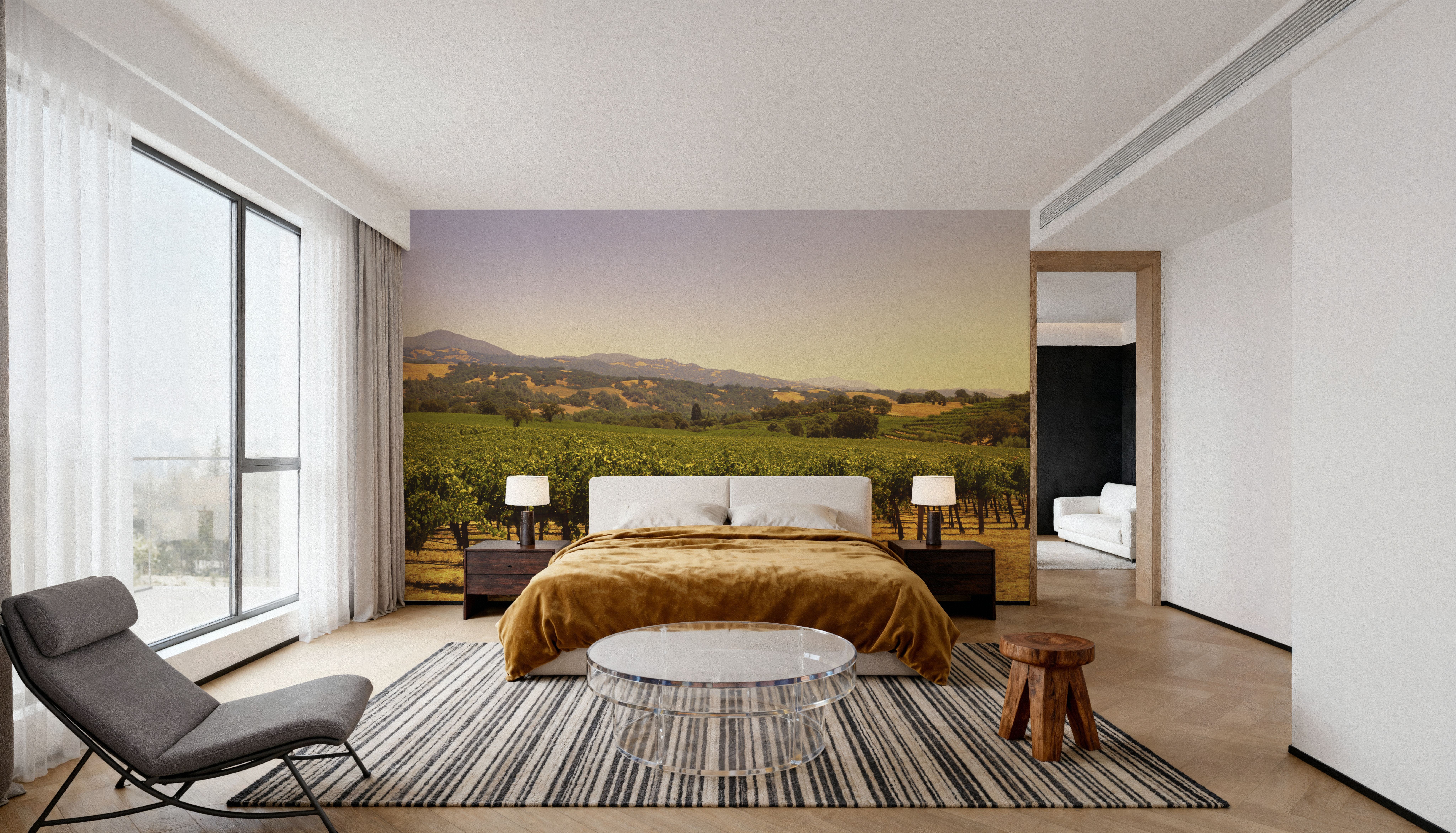 Golden Vineyard Vista