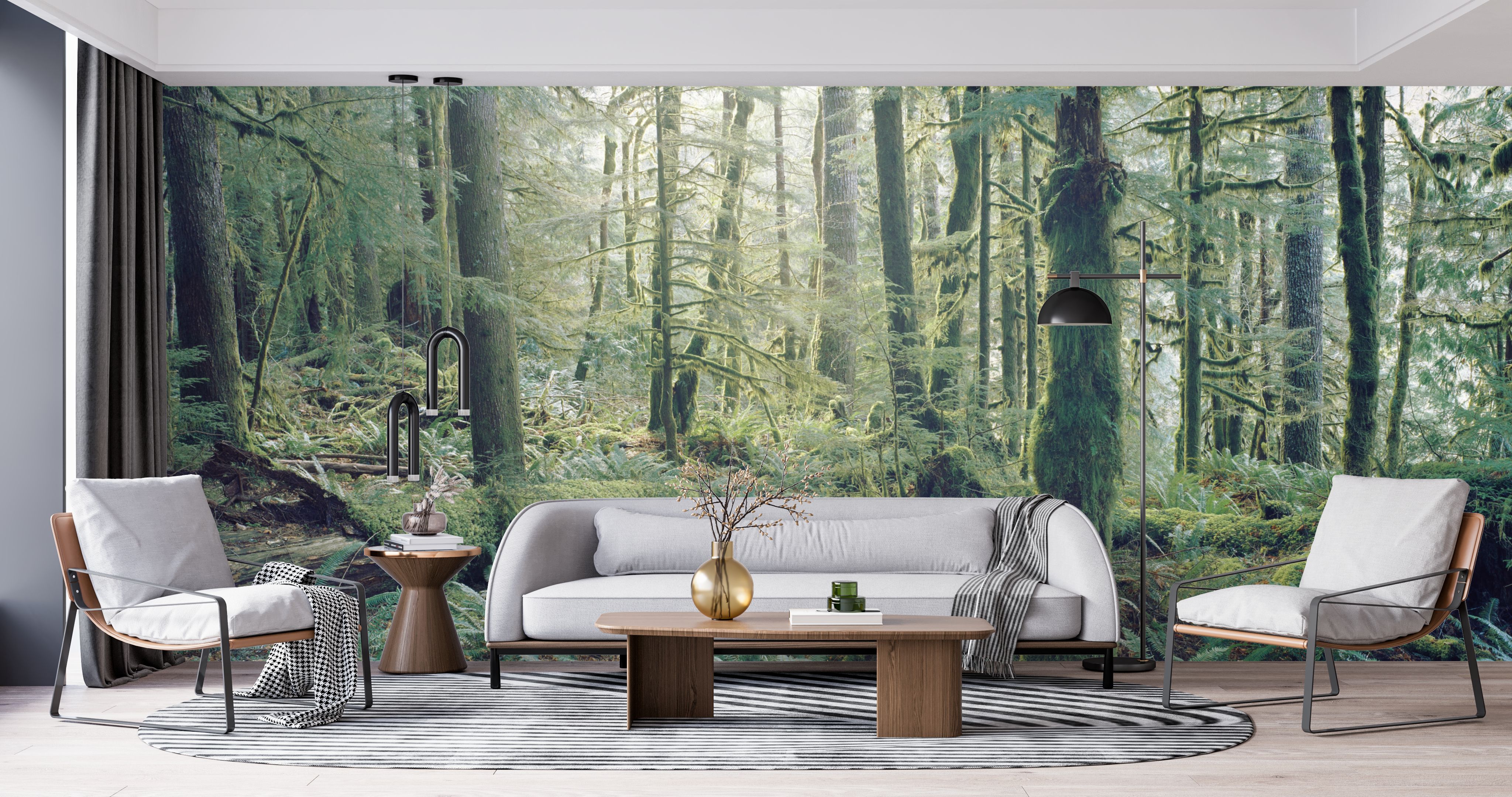 Moss Everywhere wallpaper mural 100% PVC-free and non-toxic