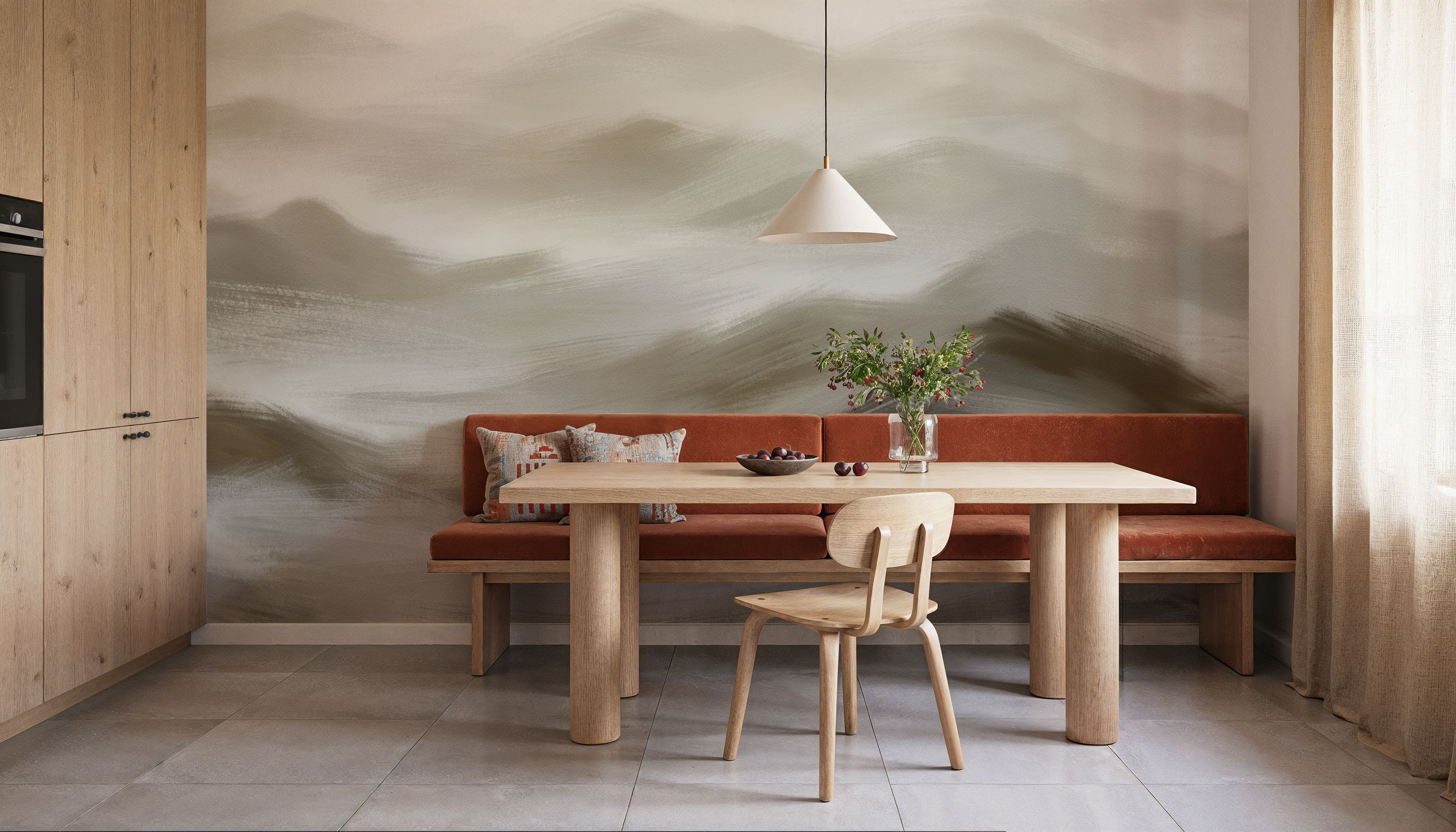 Foggy Mountains, Sepia