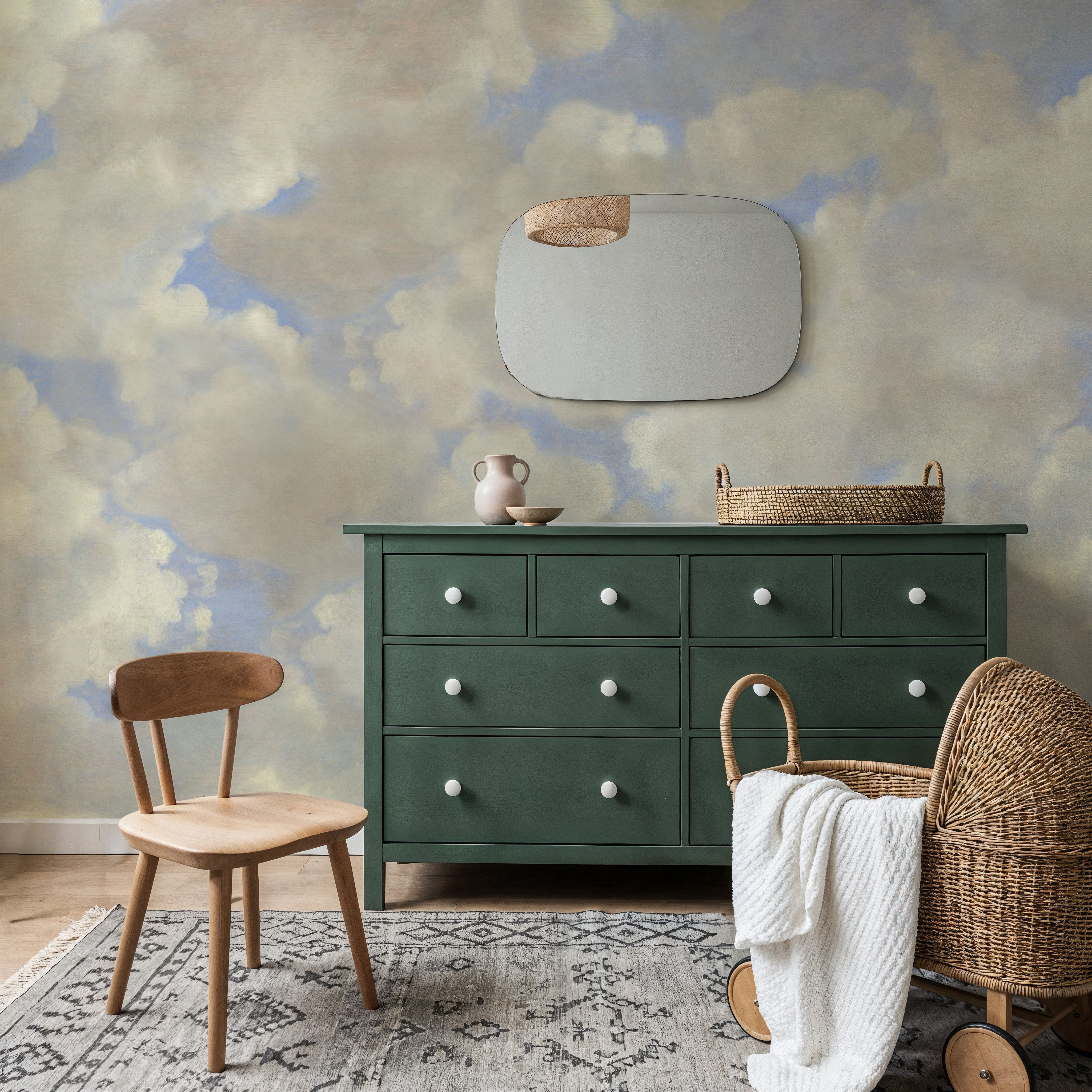 Painted Dreamy Clouds, Bright