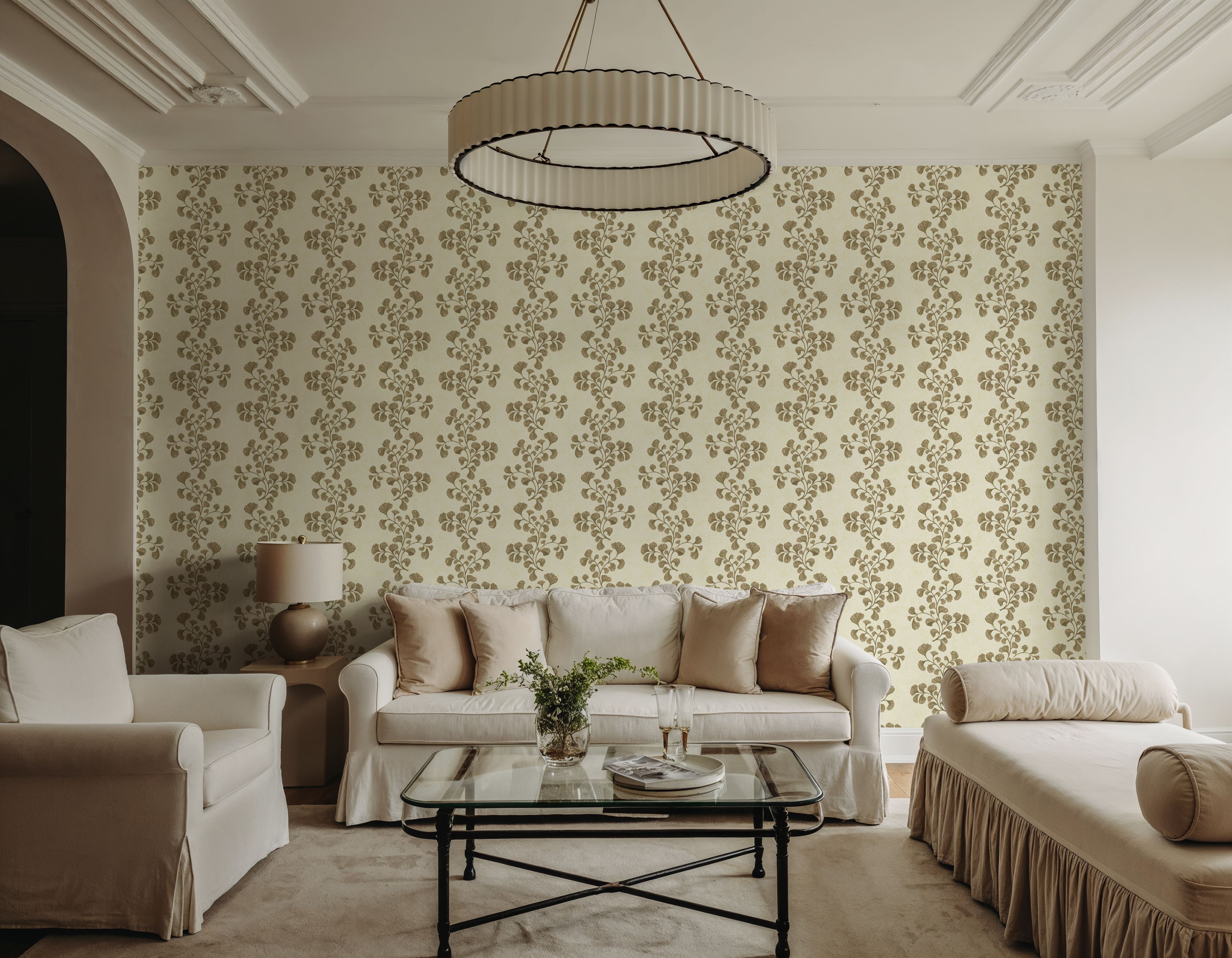 Fern Stripes, Beige