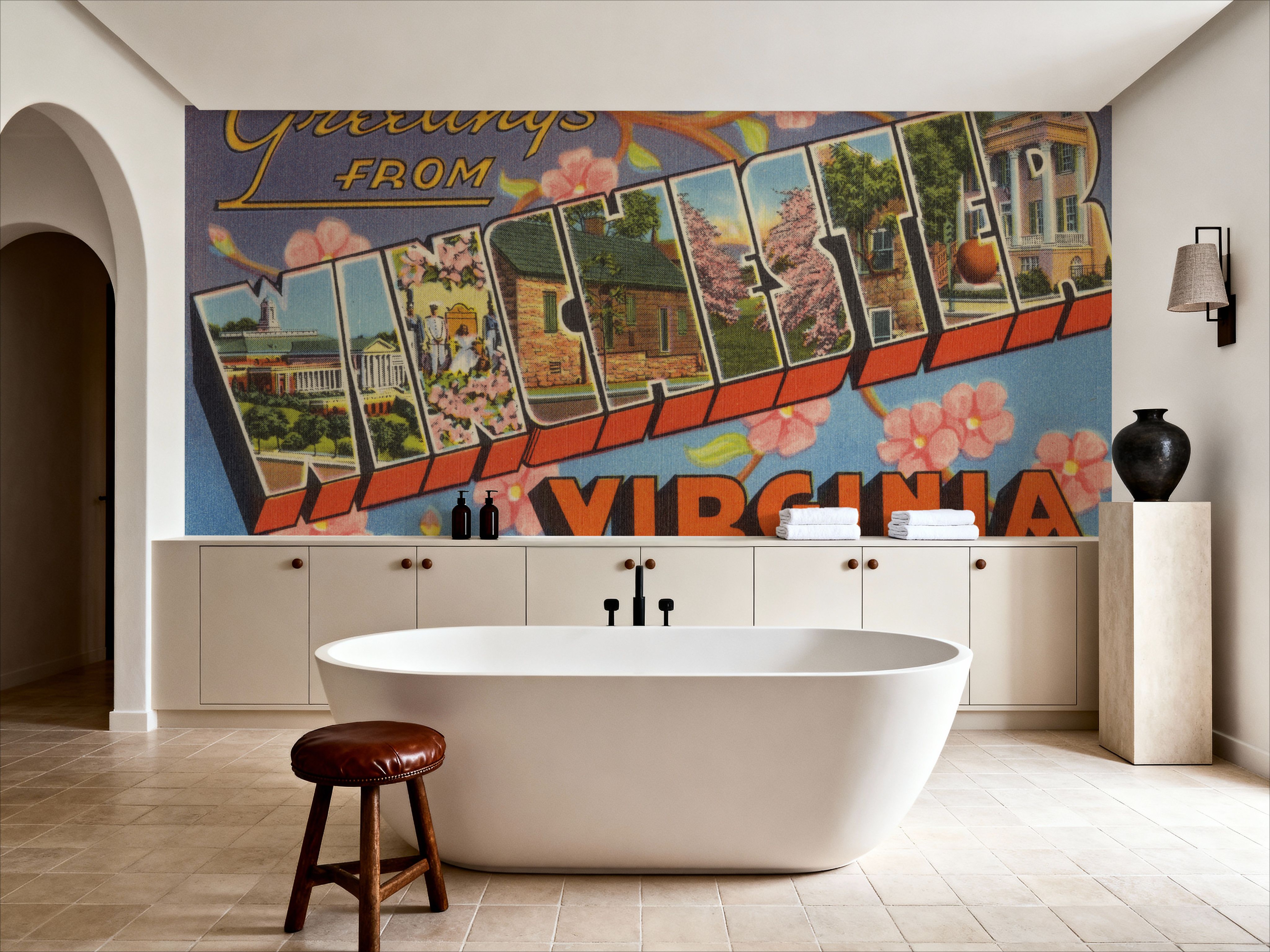 Greetings from Winchester - Screenprint Postcard