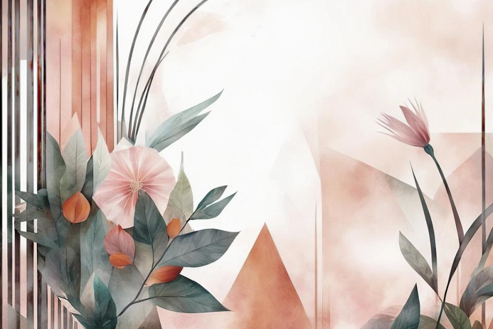 Floral Watercolor Abstract Bright