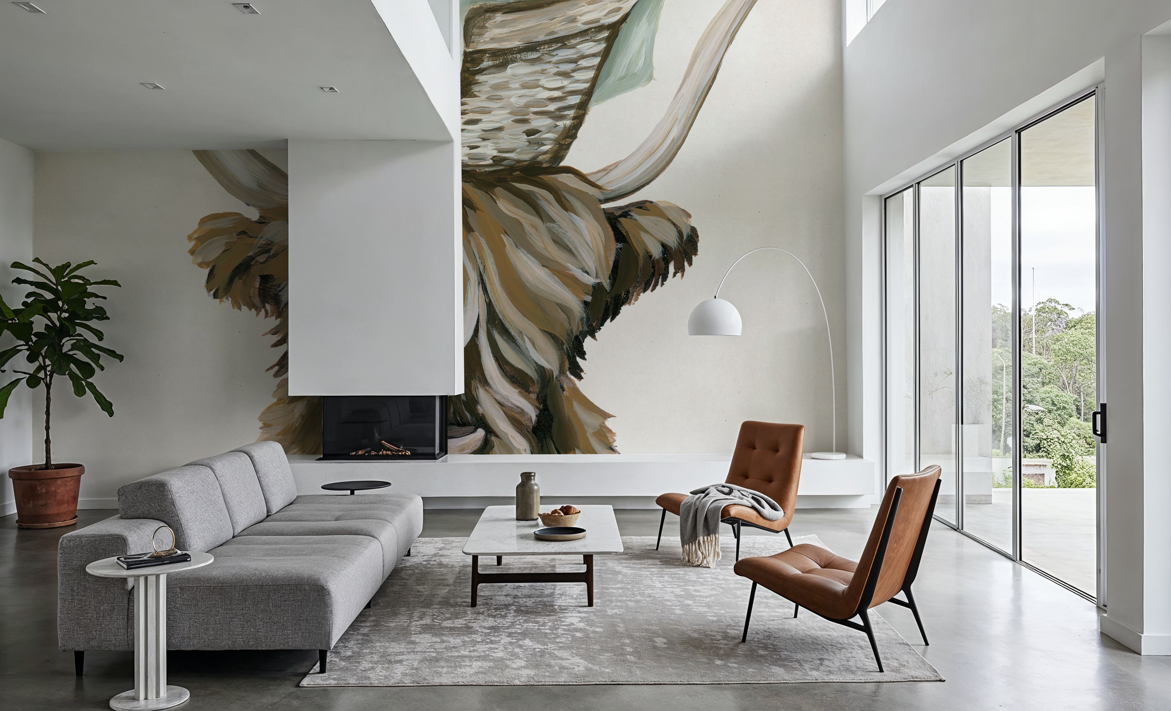 Highland Cow Laundry Basket, Wallpaper