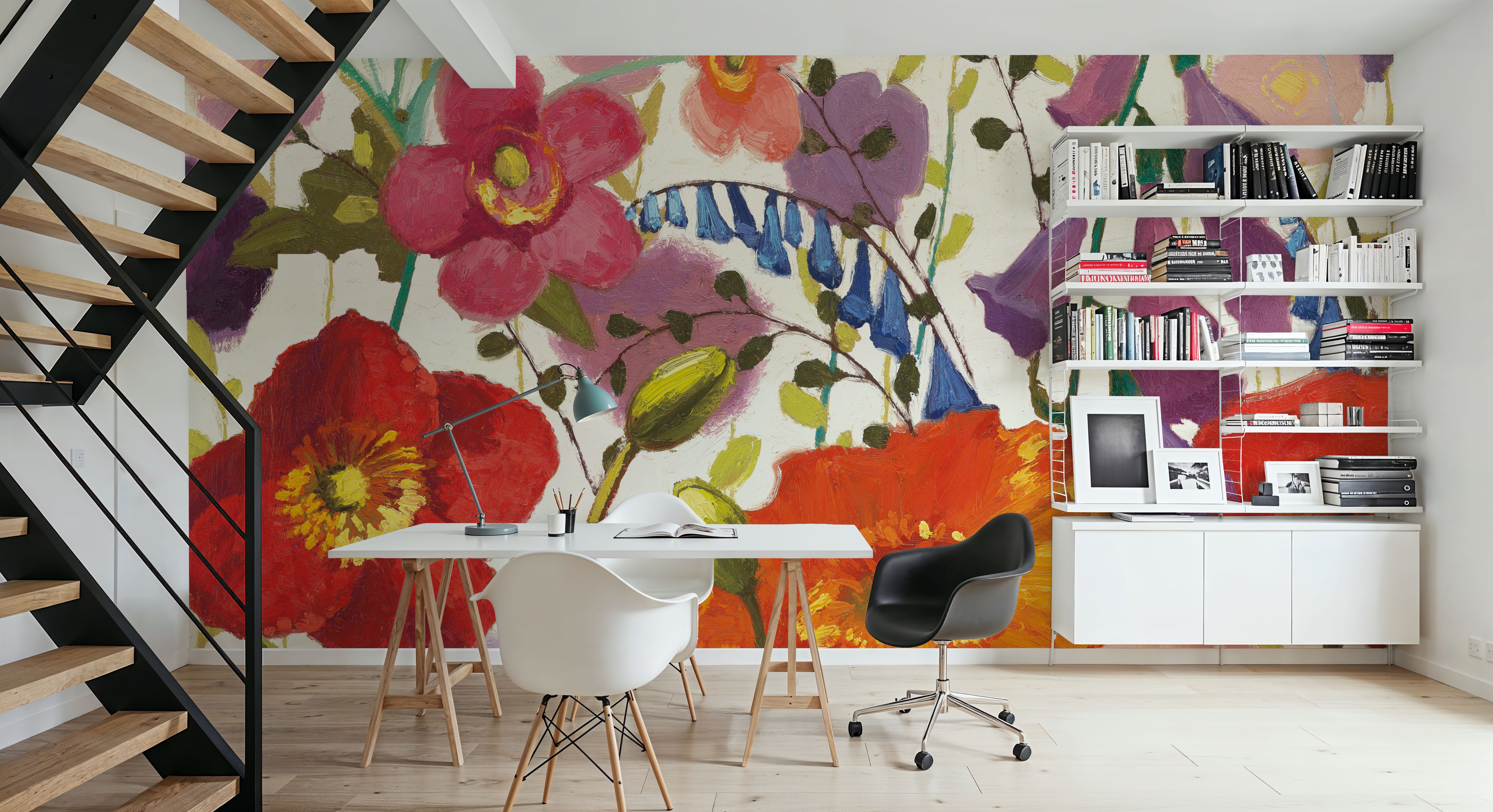 Couleur Printemps III White, Papel de parede