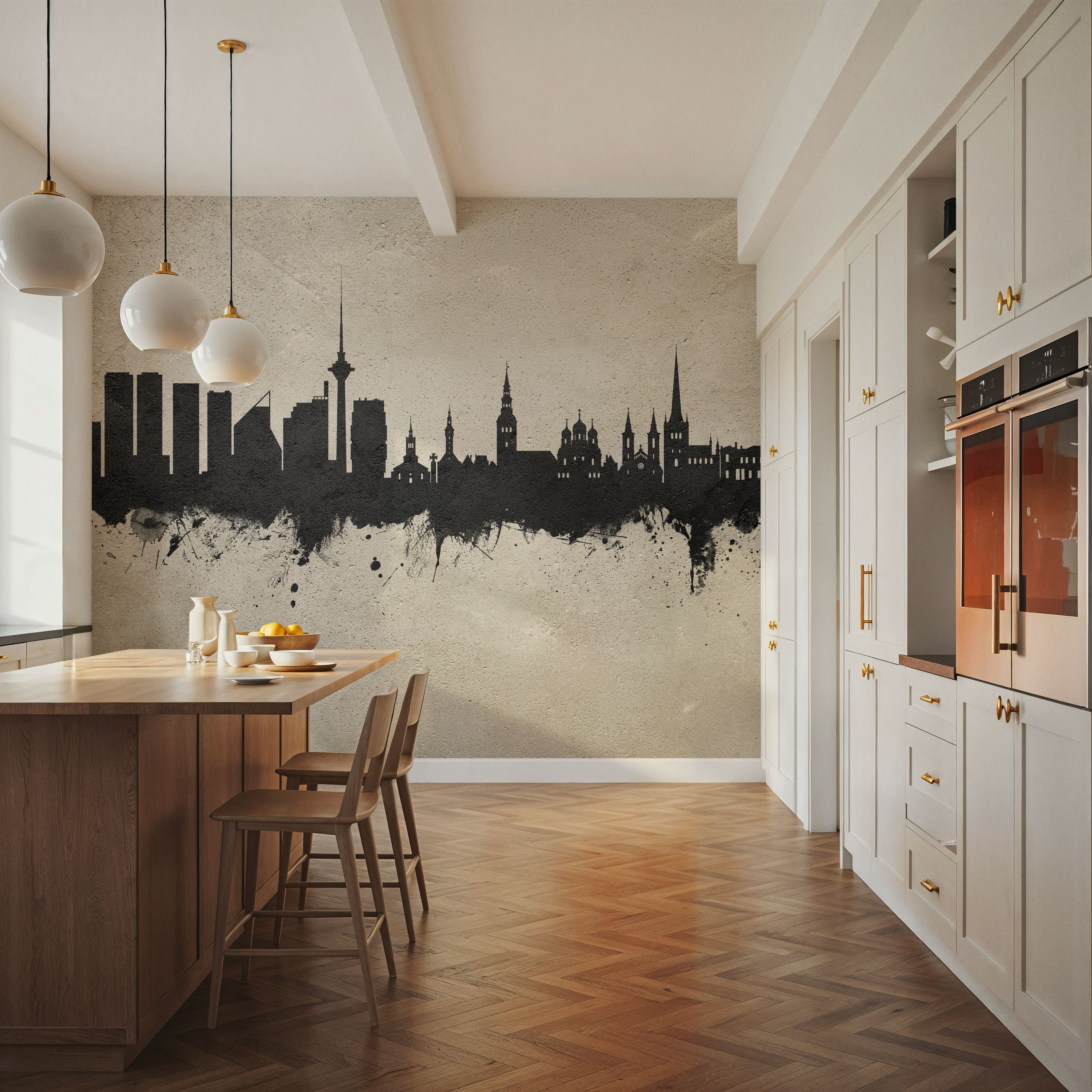 Tallinn Estonia Skyline Concrete