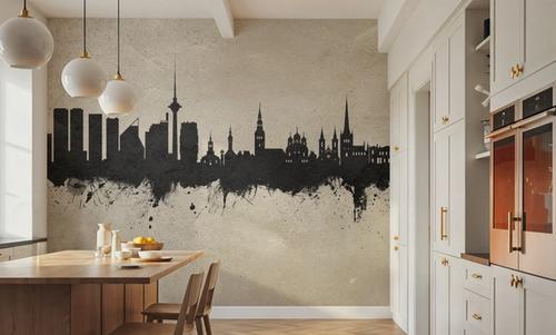 Tallinn Estonia Skyline Concrete