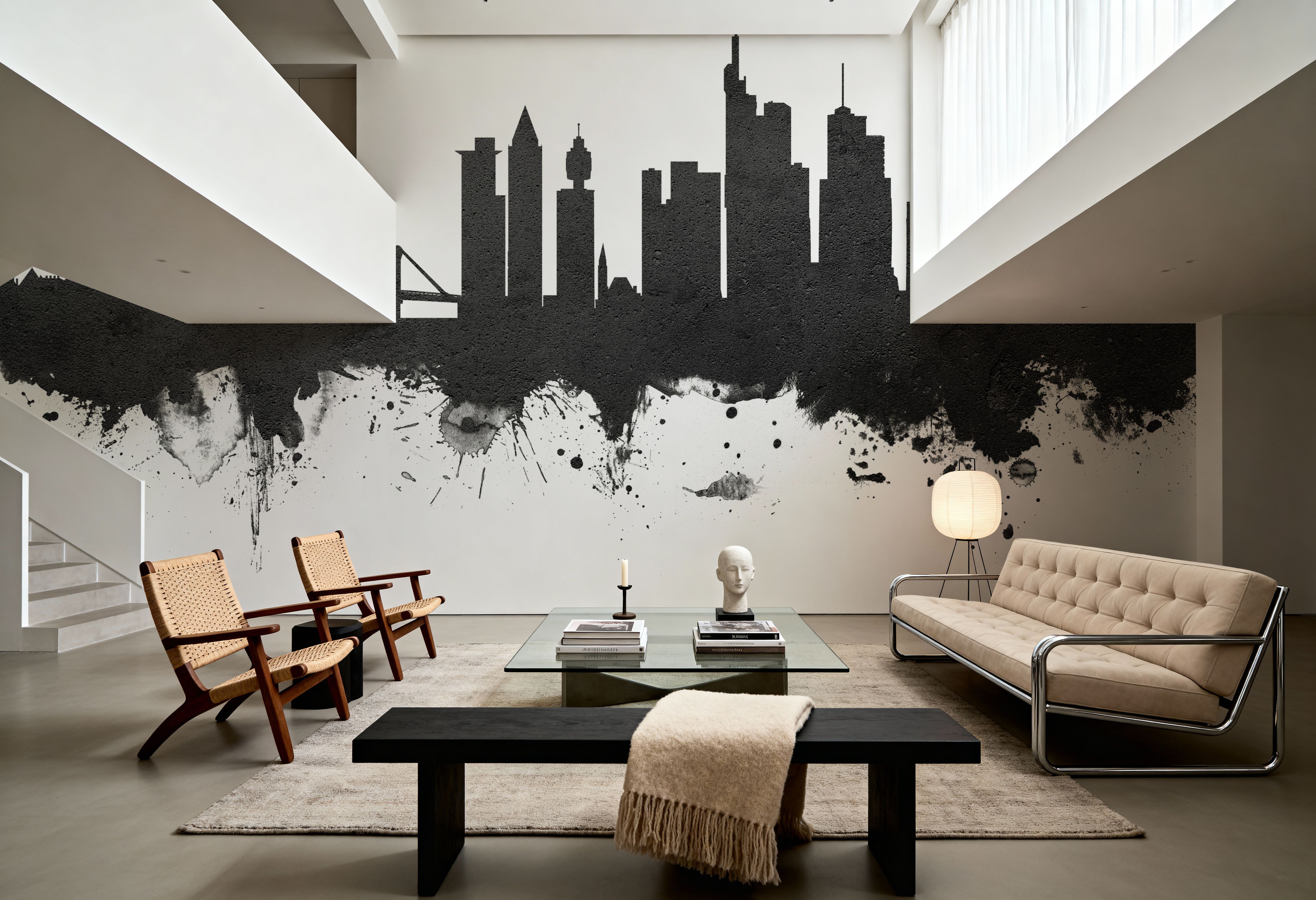 Frankfurt Skyline Black & White