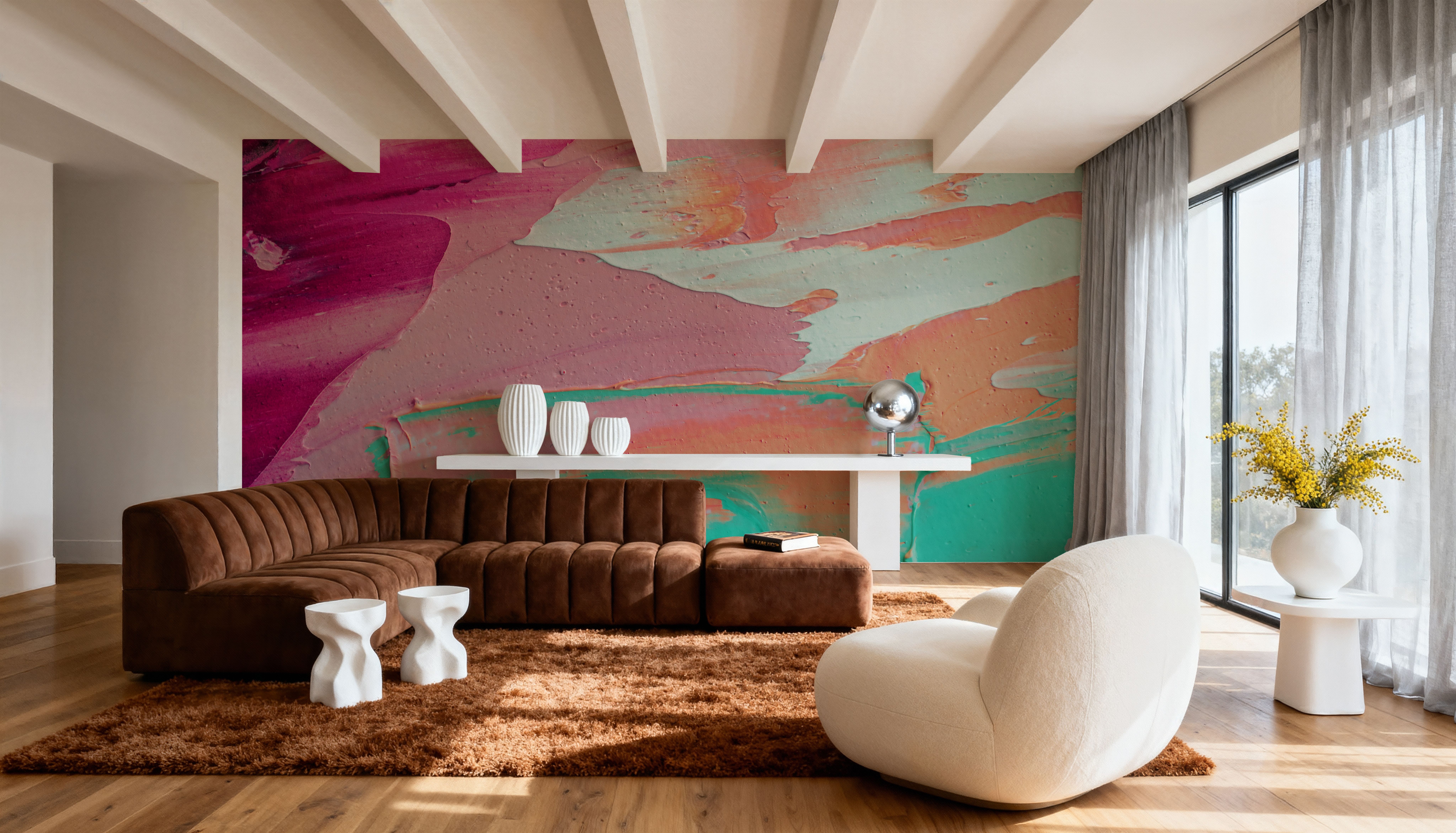 Pink Ocean, Wallpaper