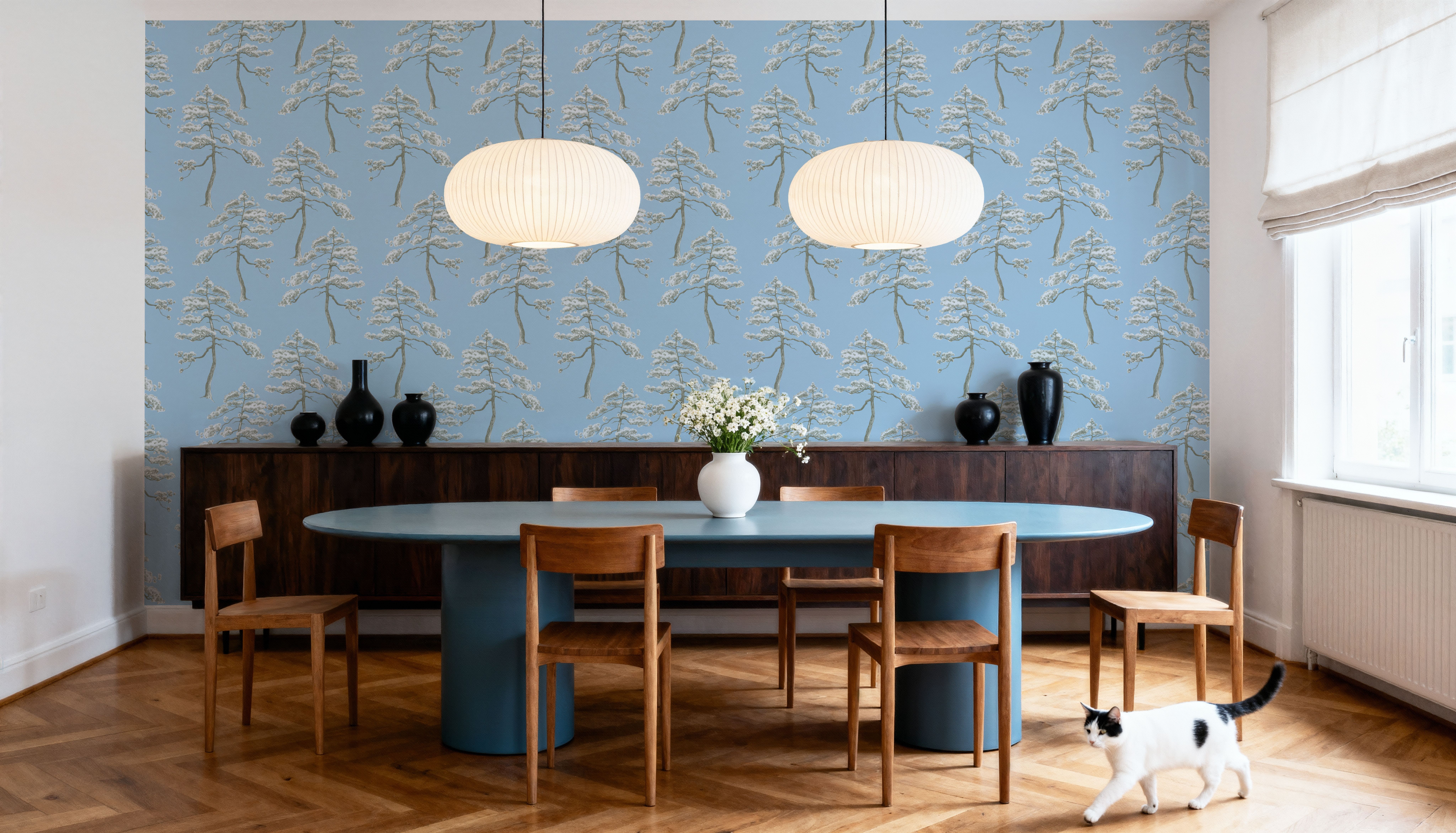 Forest Trees, Ice Blue