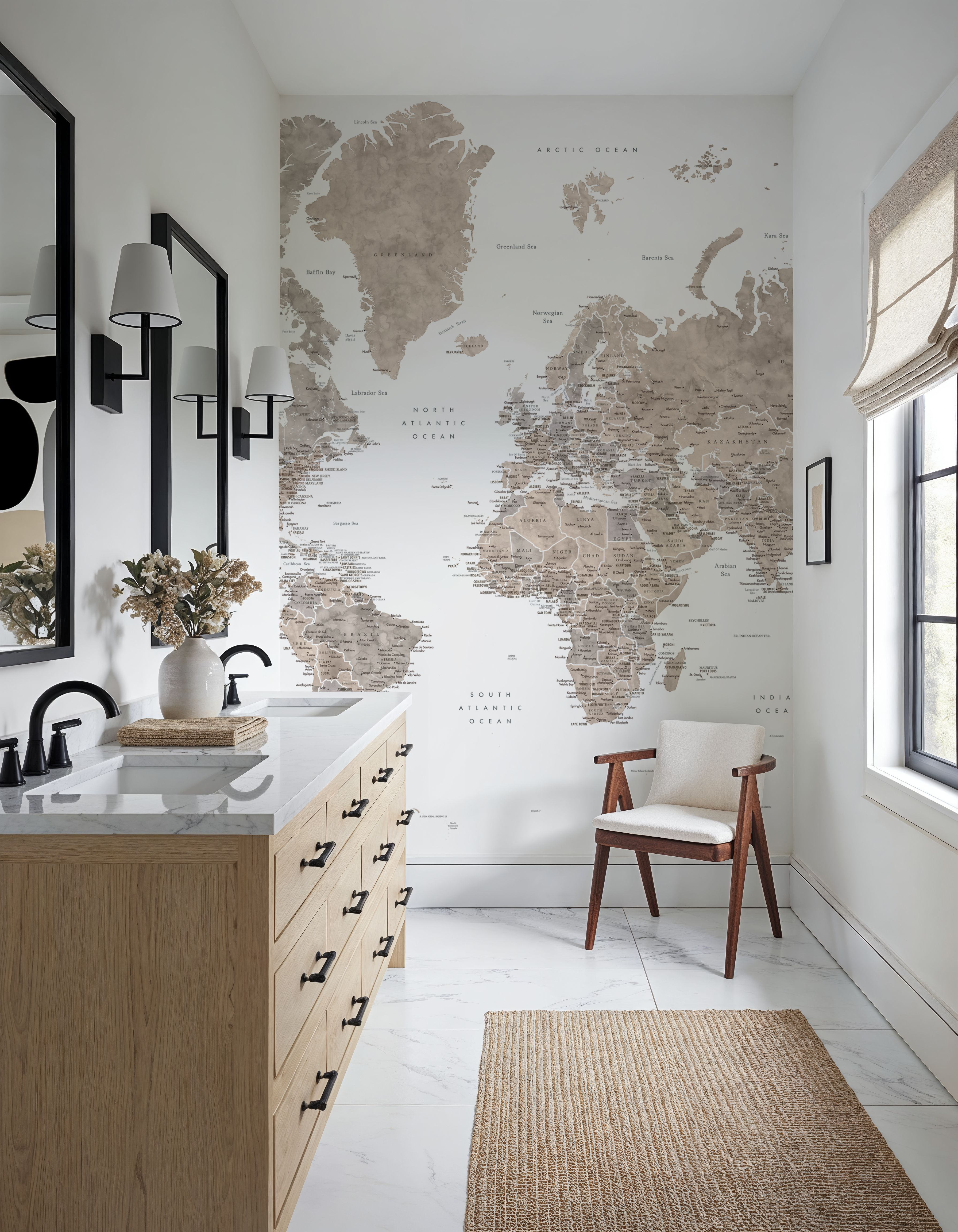 World Map Cities - Abey
