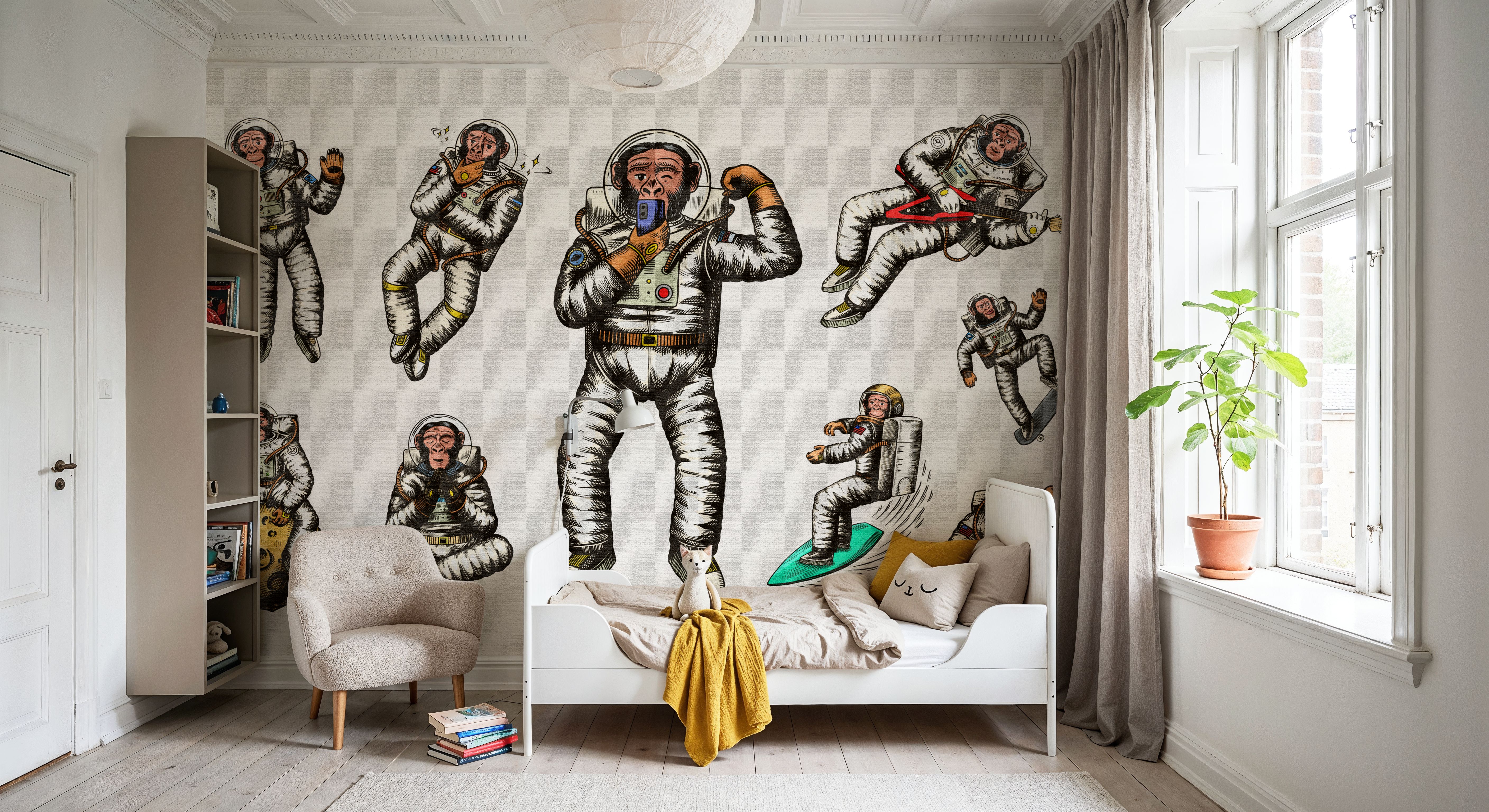 Space Monkey, Tapeten