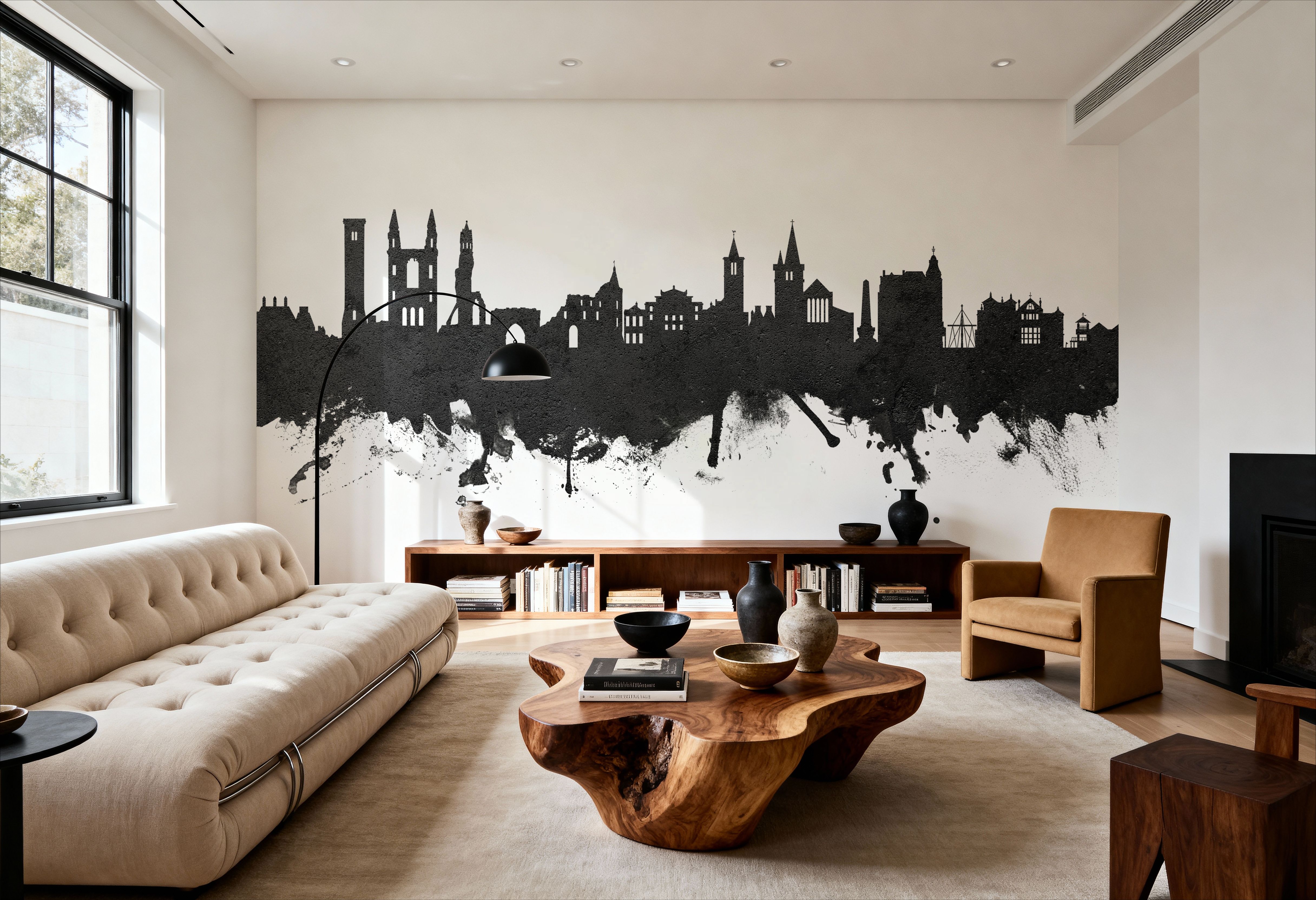At Andrews Scotland Skyline Black & White