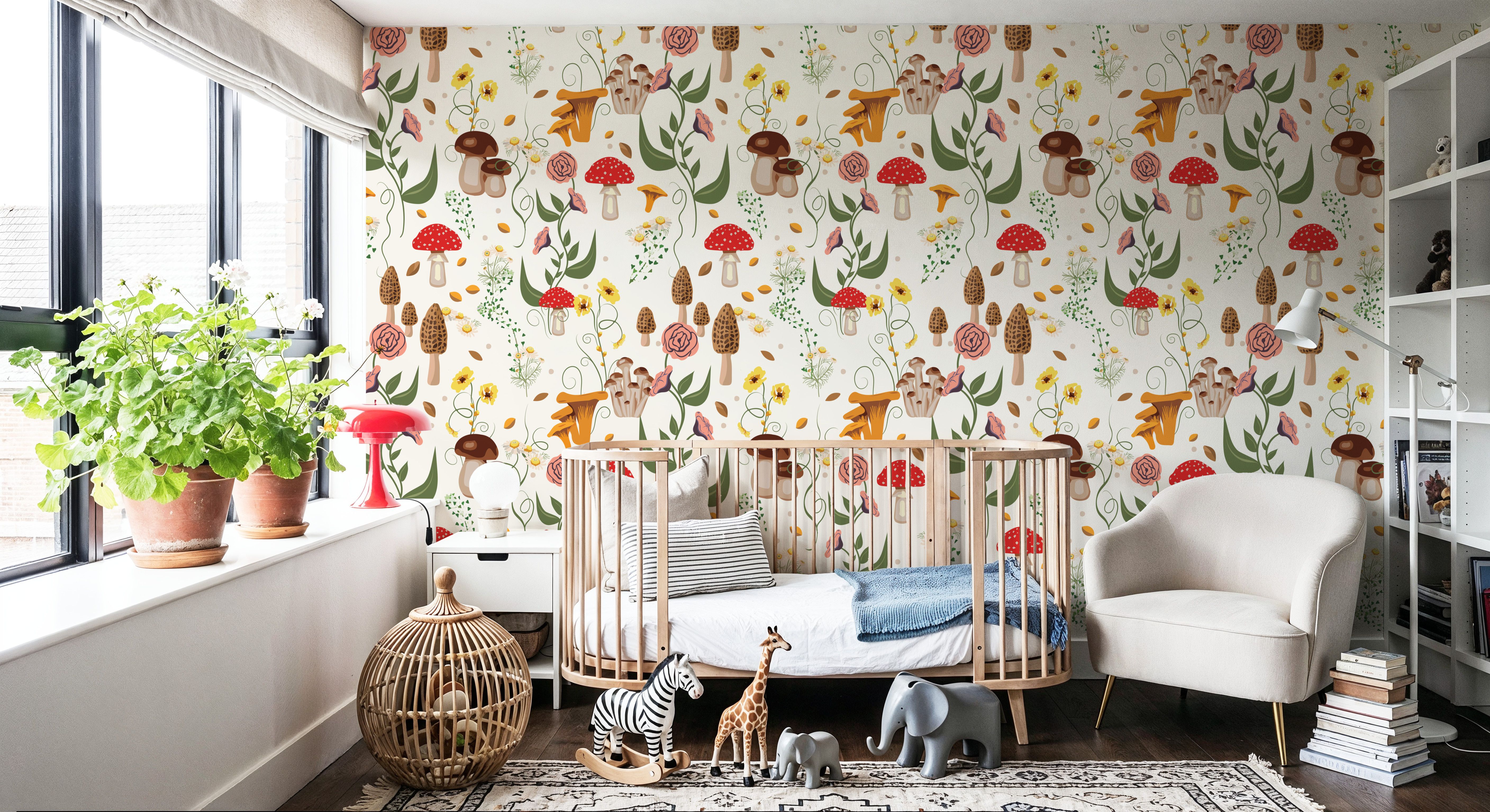 Mushroom Magic, Pearl, Wallpaper