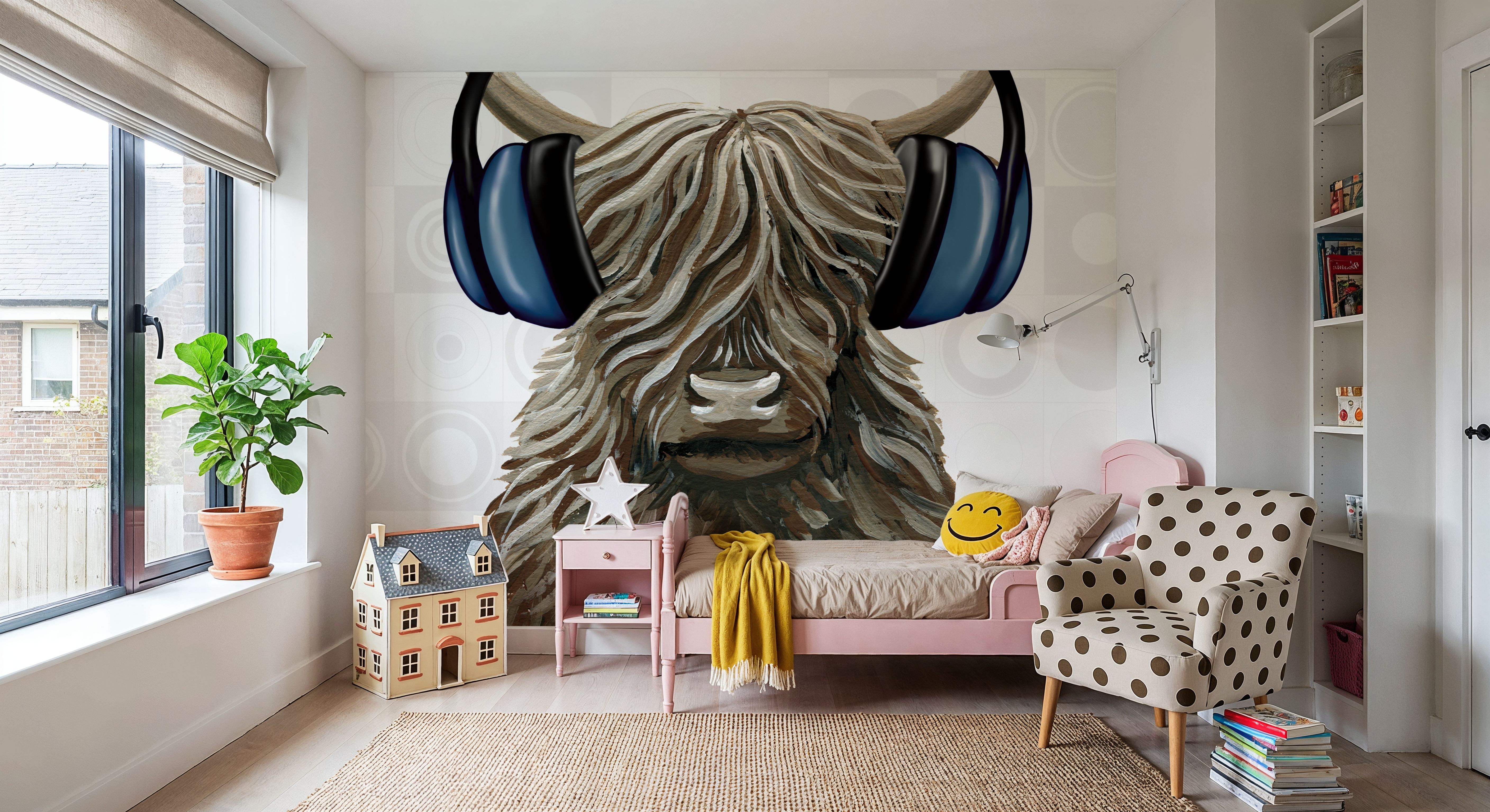 Music Cow Blue