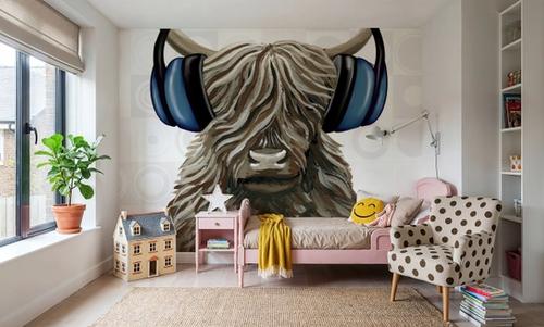 Music Cow Blue