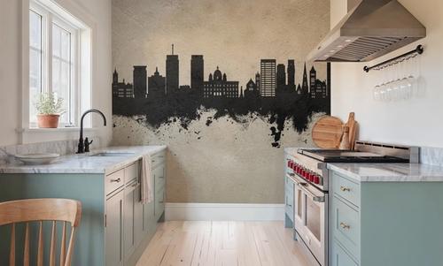 Syracuse New York Skyline Concrete