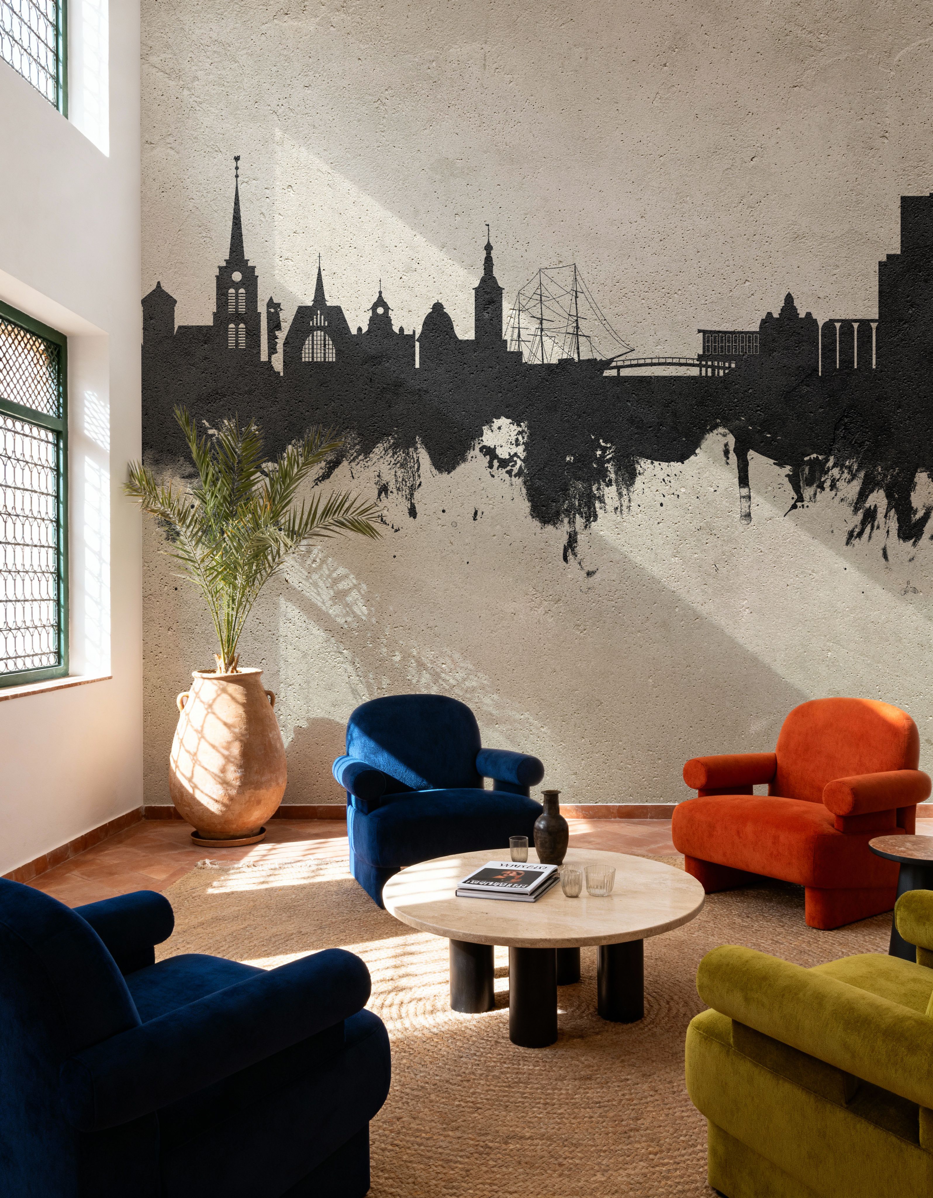 Halmstad Sweden Skyline Concrete