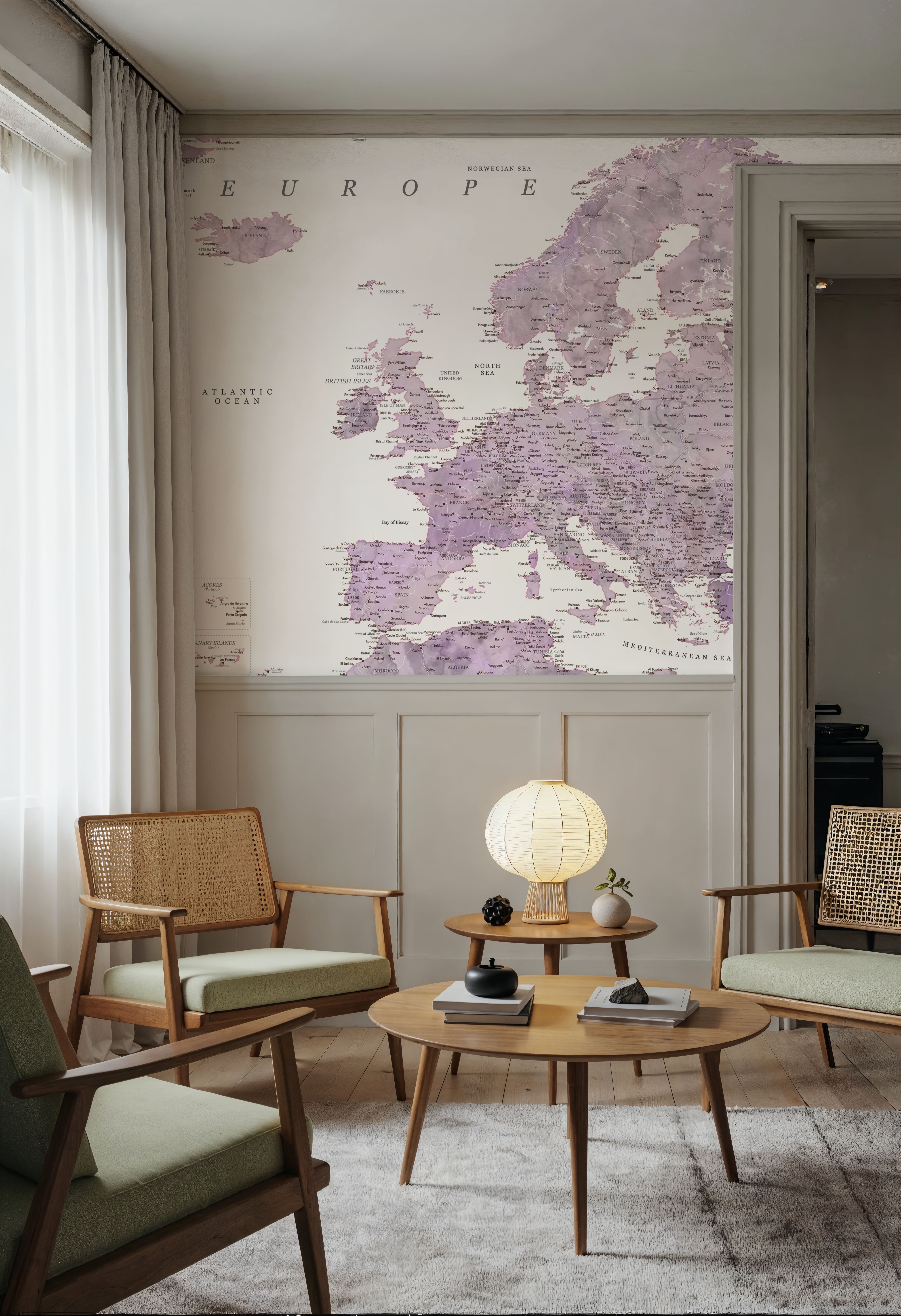 Europe Map Detailed - Cecilie