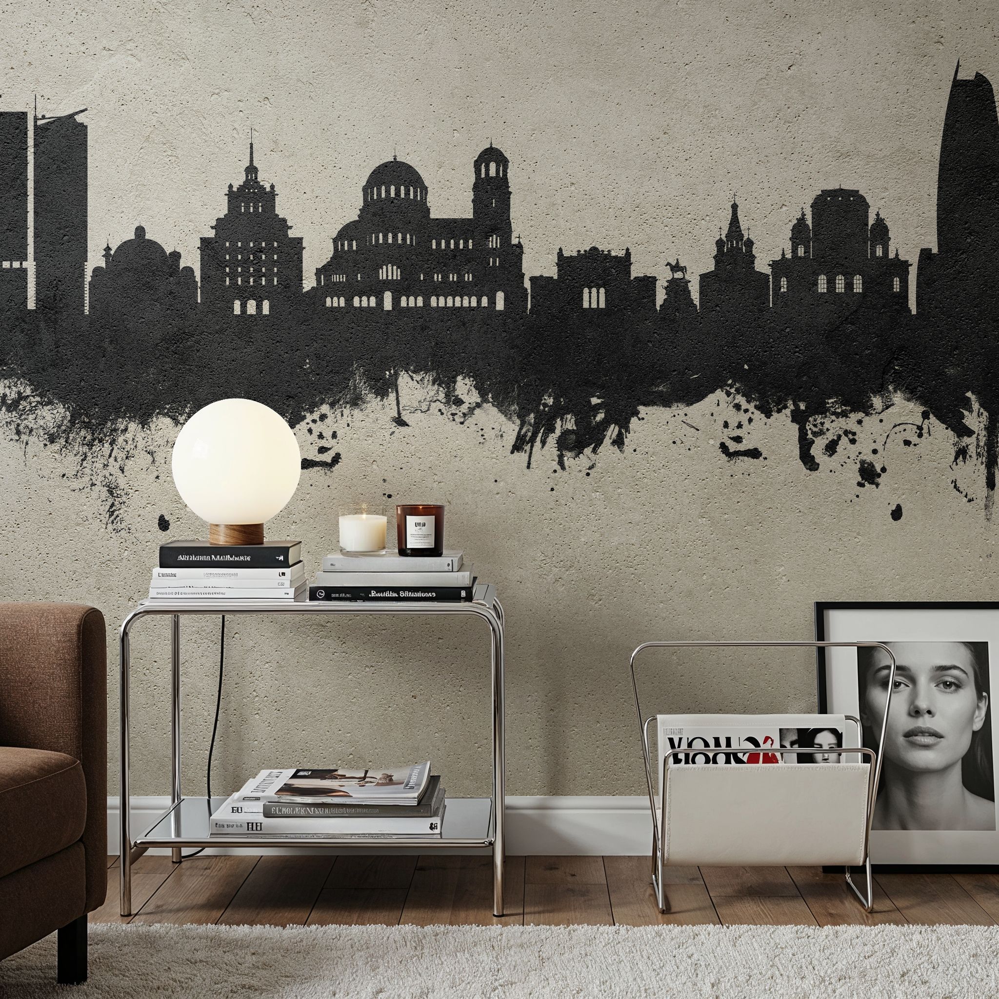 Sofia Bulgaria Skyline Concrete