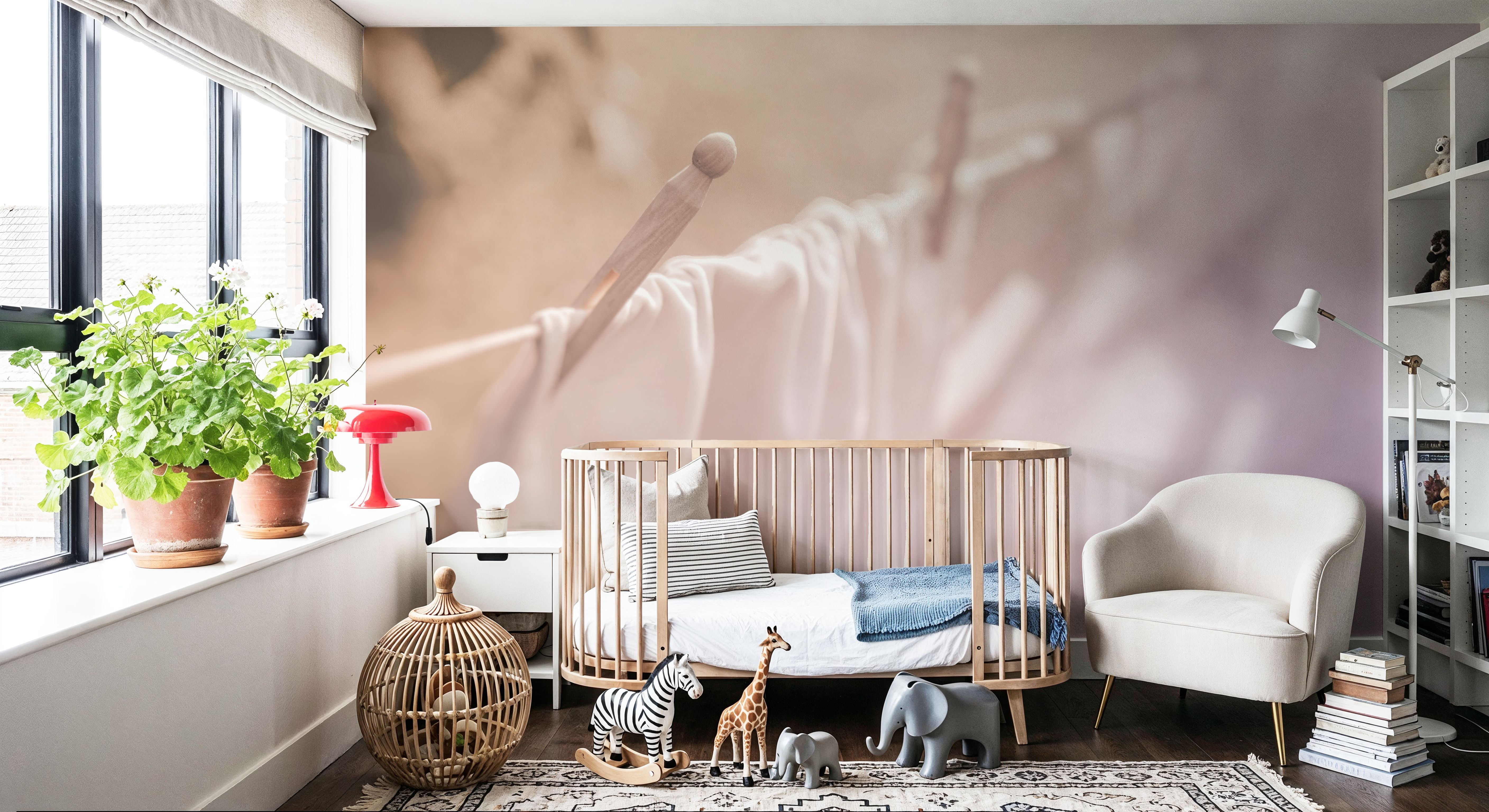 Laundry Day II Pastel, Wallpaper