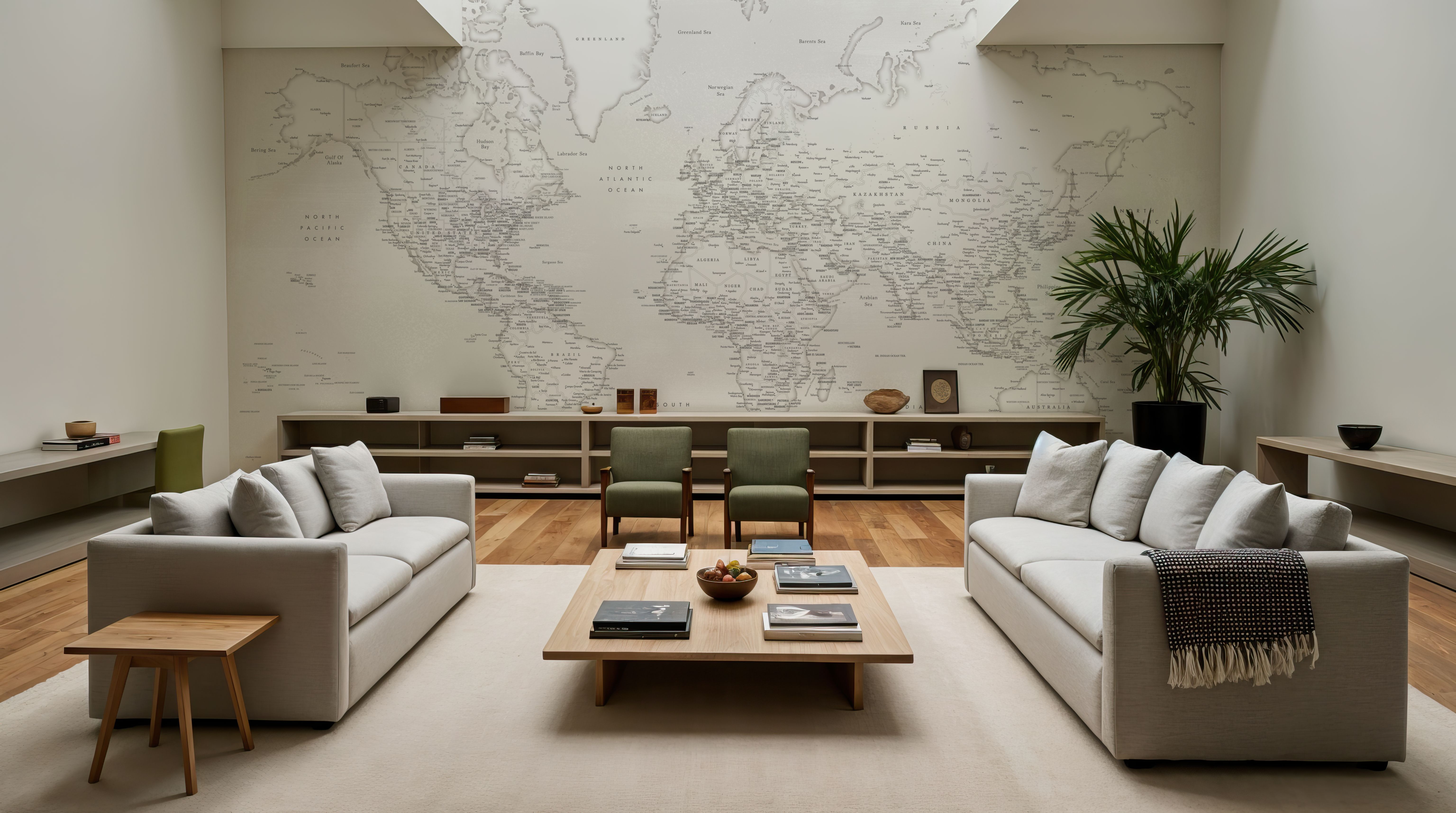 World Map Cities - Maeli White