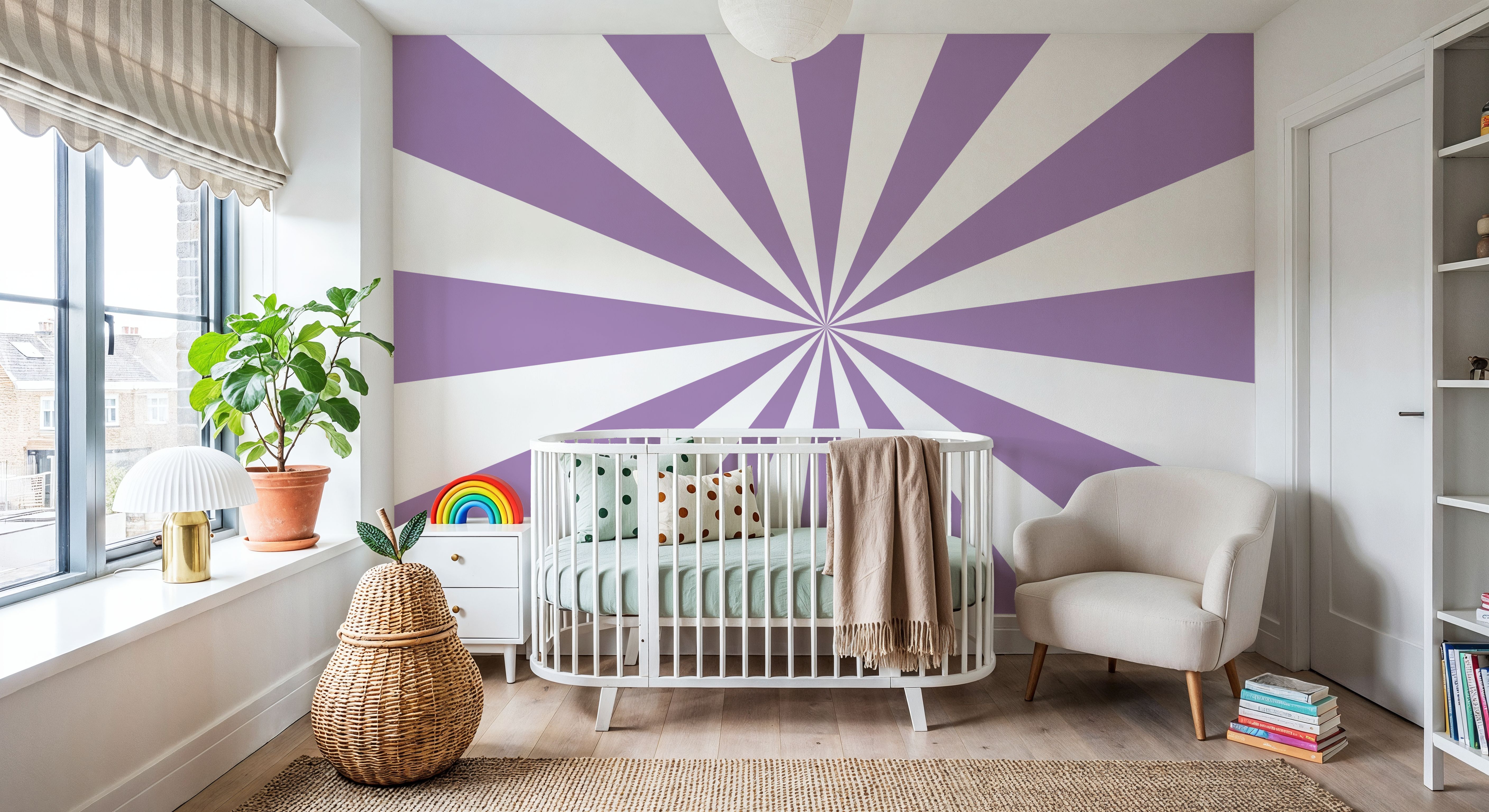 Circus Ceiling, Purple, Papier peint