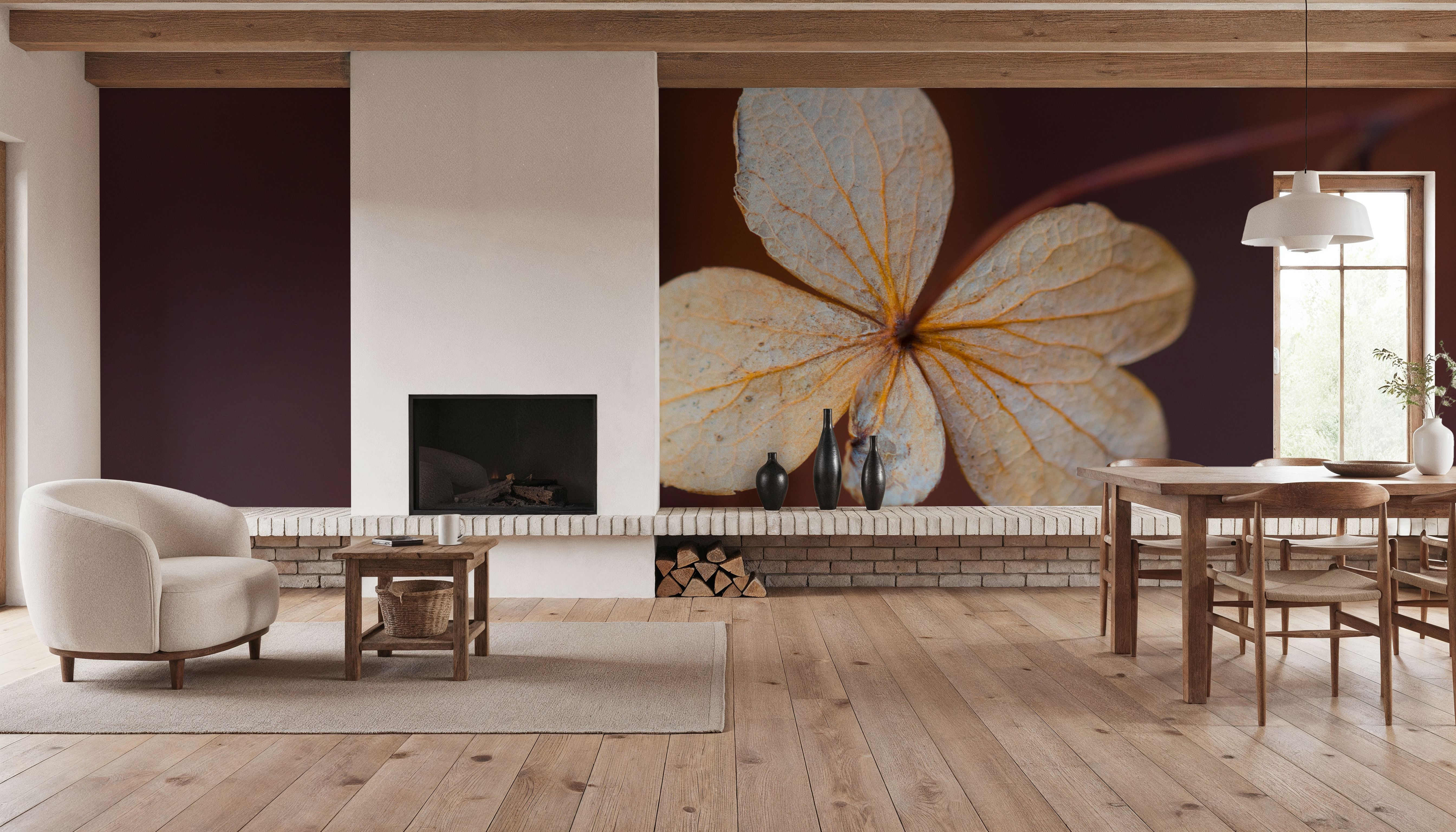 Up-Close Beautiful, Behang