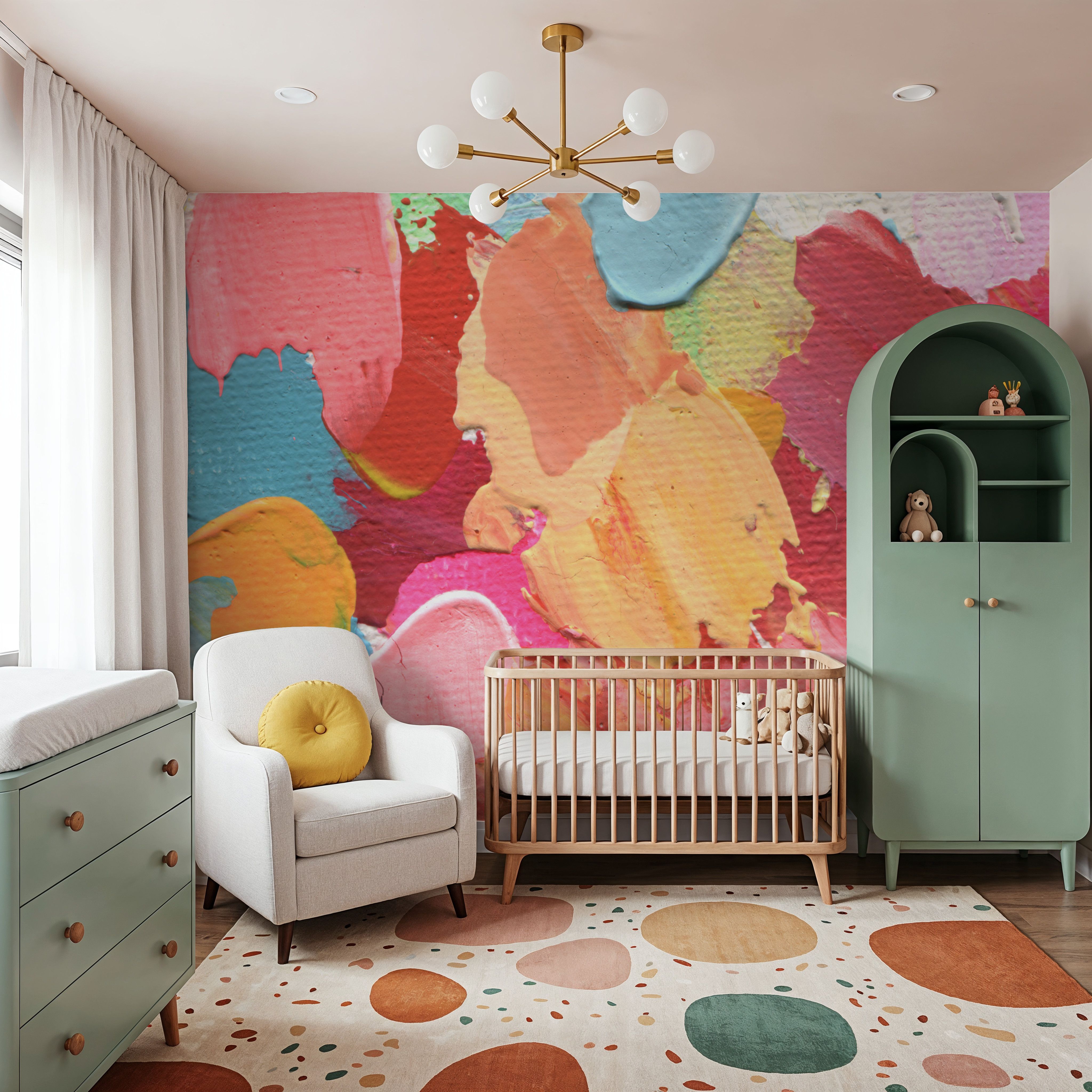 Abstract Rainbow Smudge