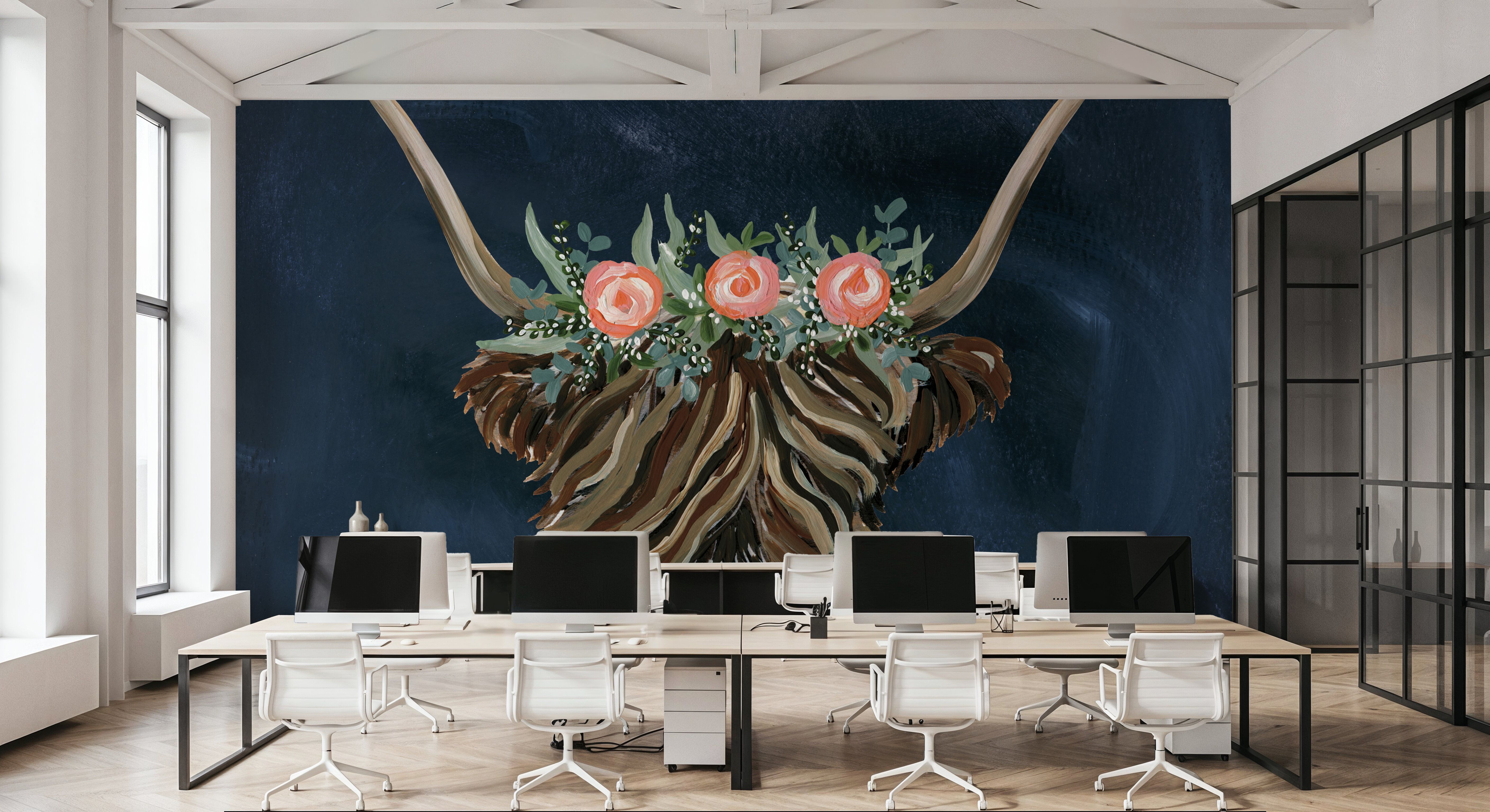 Longhorn with Rose Crown Dark