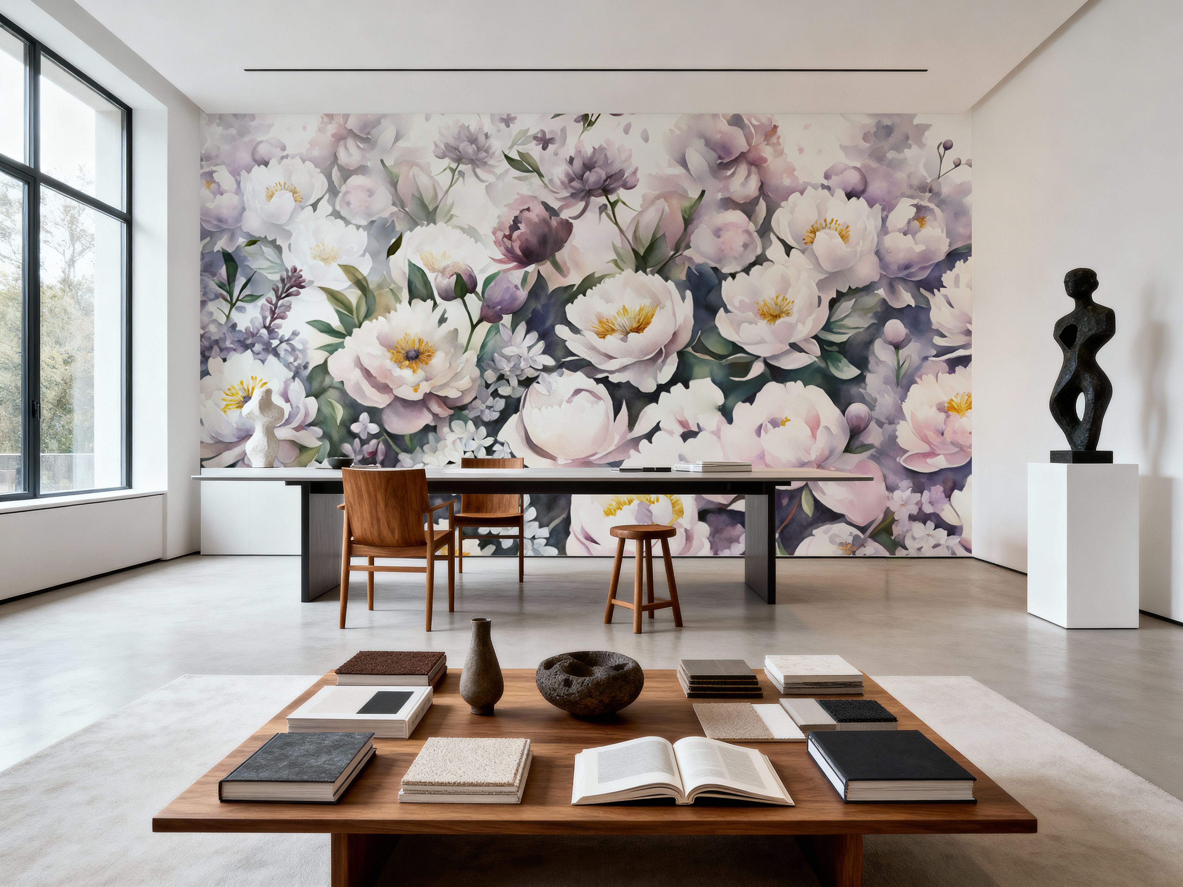 Watercolor Peonies Summer