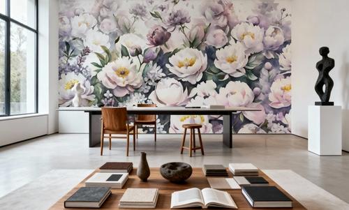Watercolor Peonies Summer