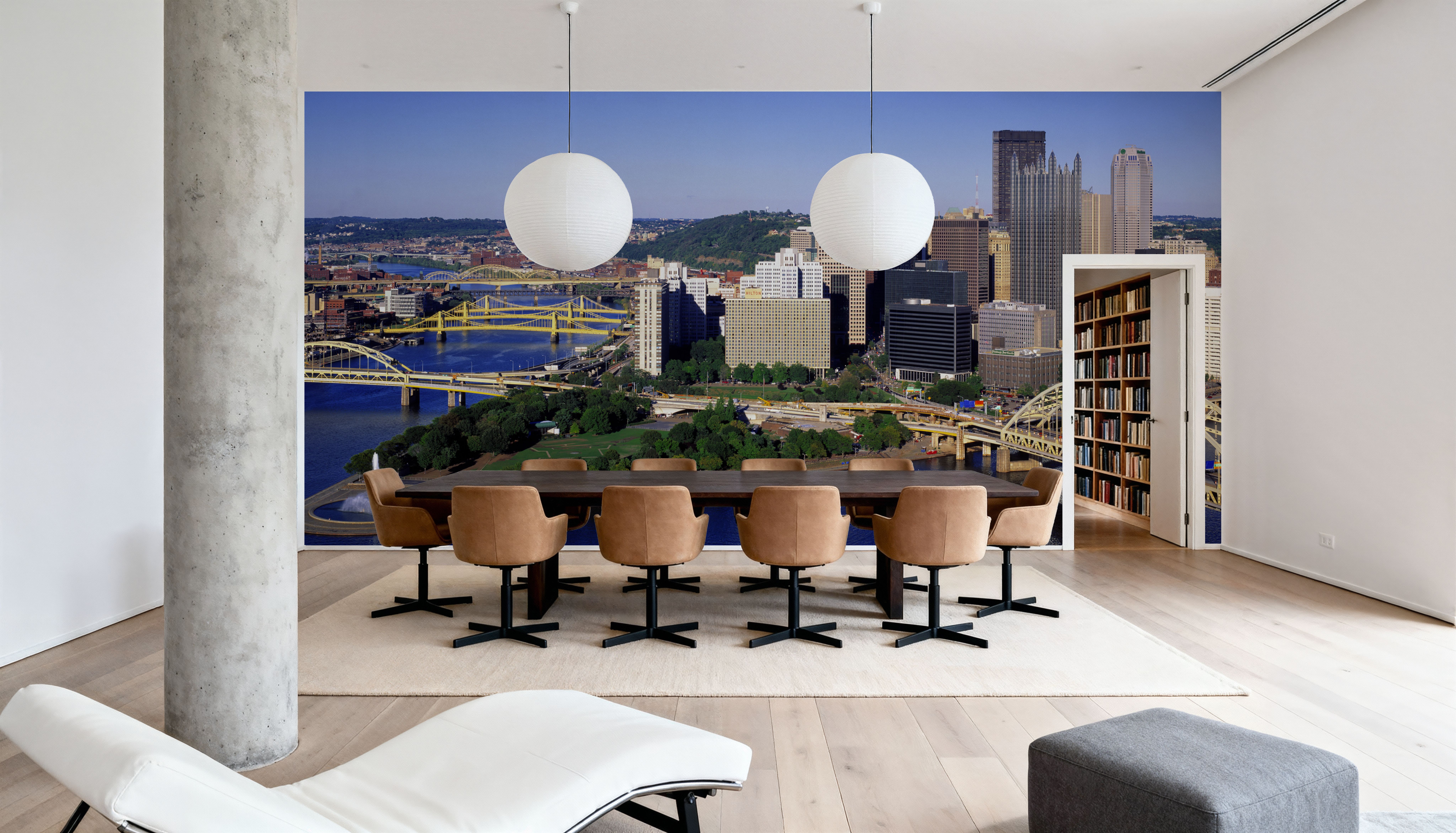 Golden Bridges Cityscape