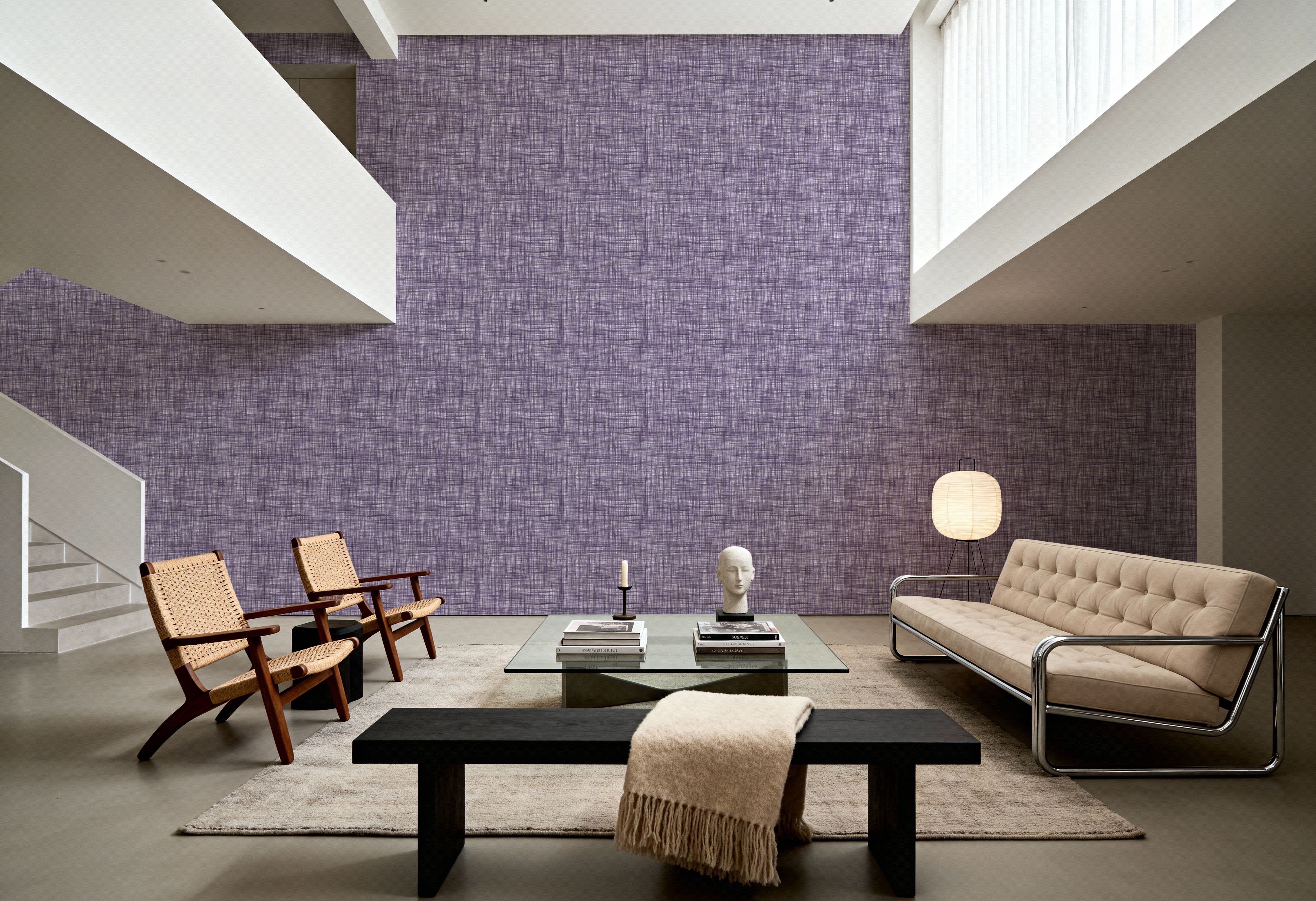 Mottled Linen Effect, Grape