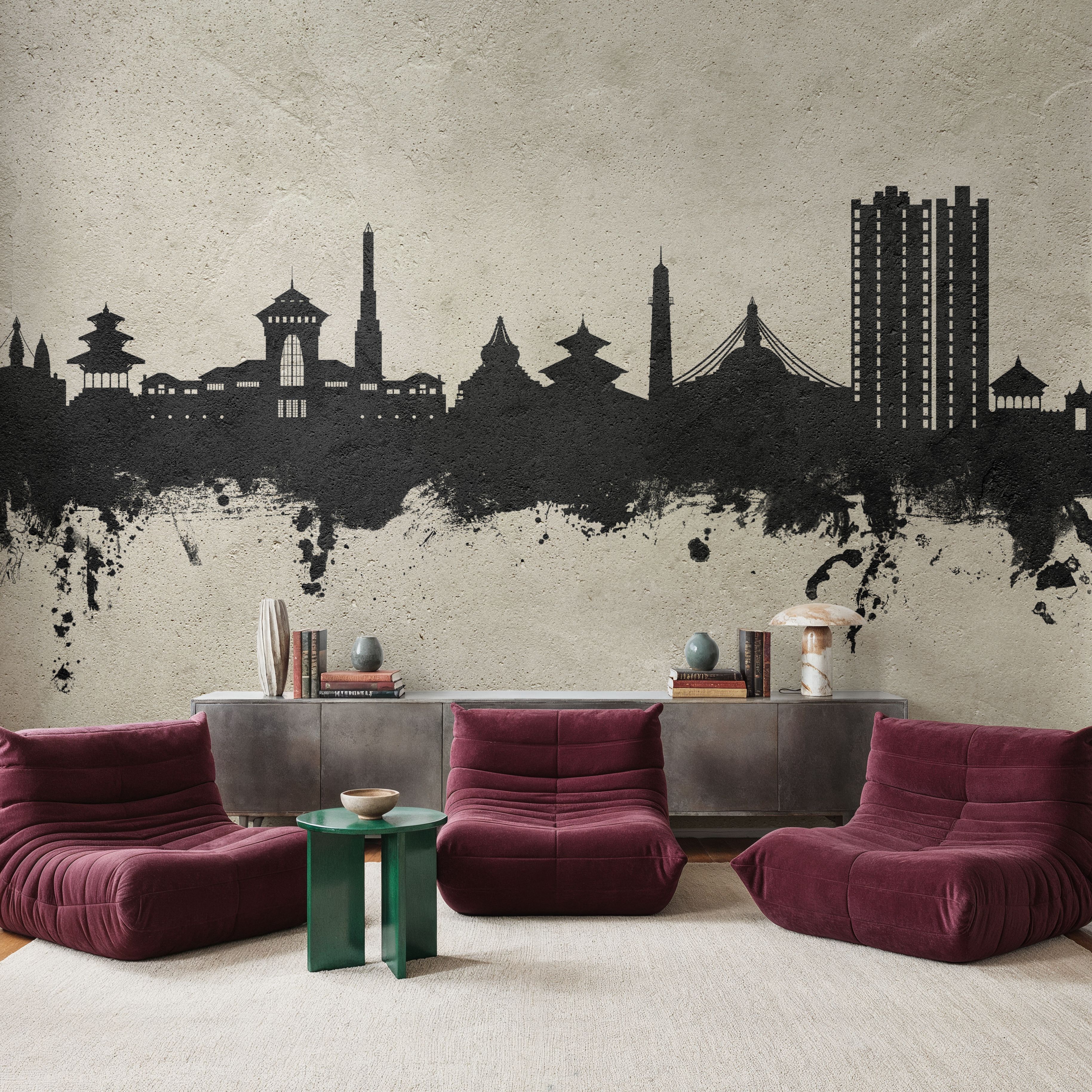 Kathmandu Nepal Skyline Concrete