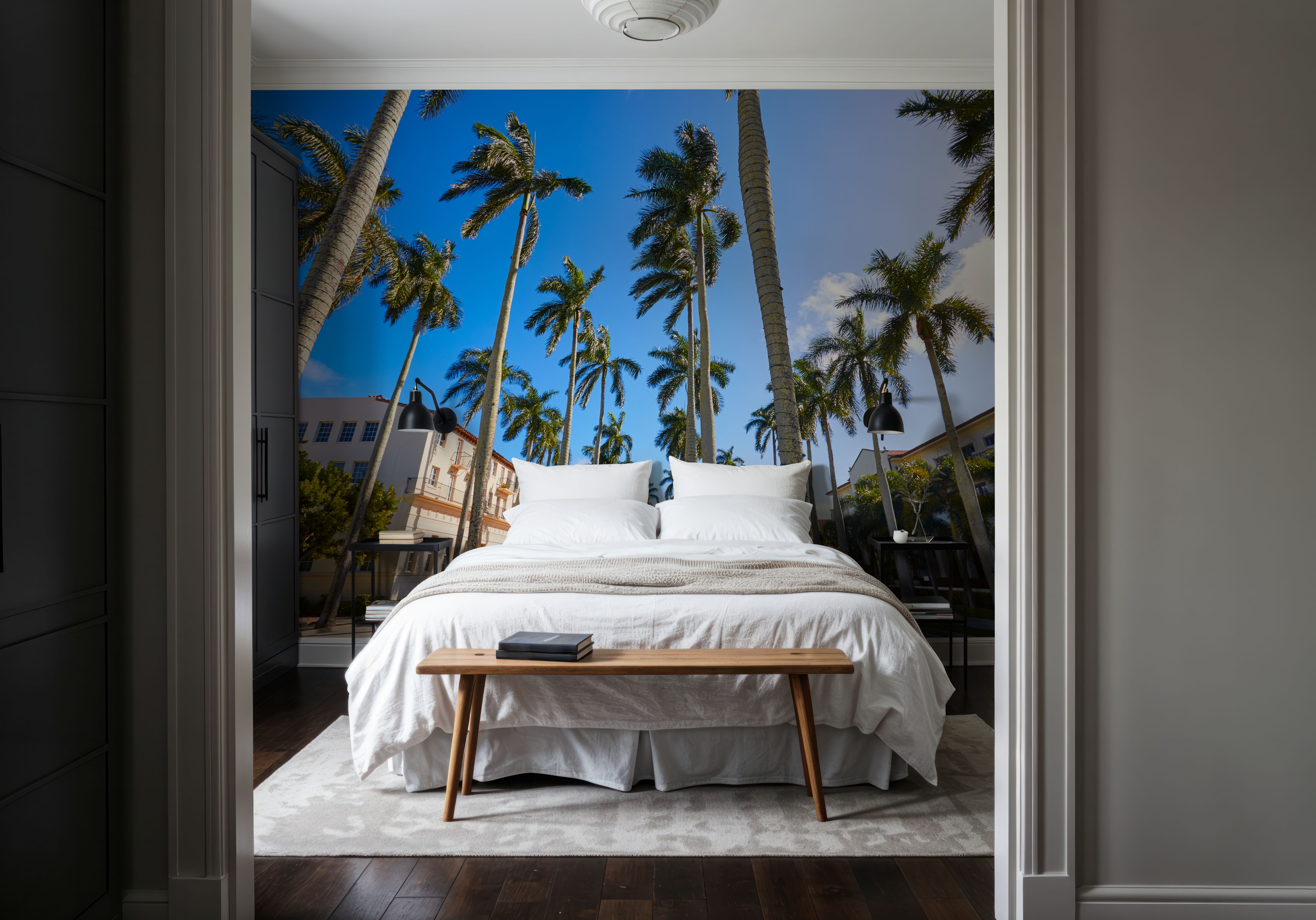 Palm Way, Papier peint