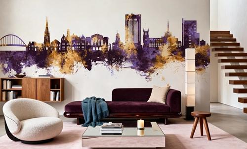 Blackburn England Skyline Purple & Gold