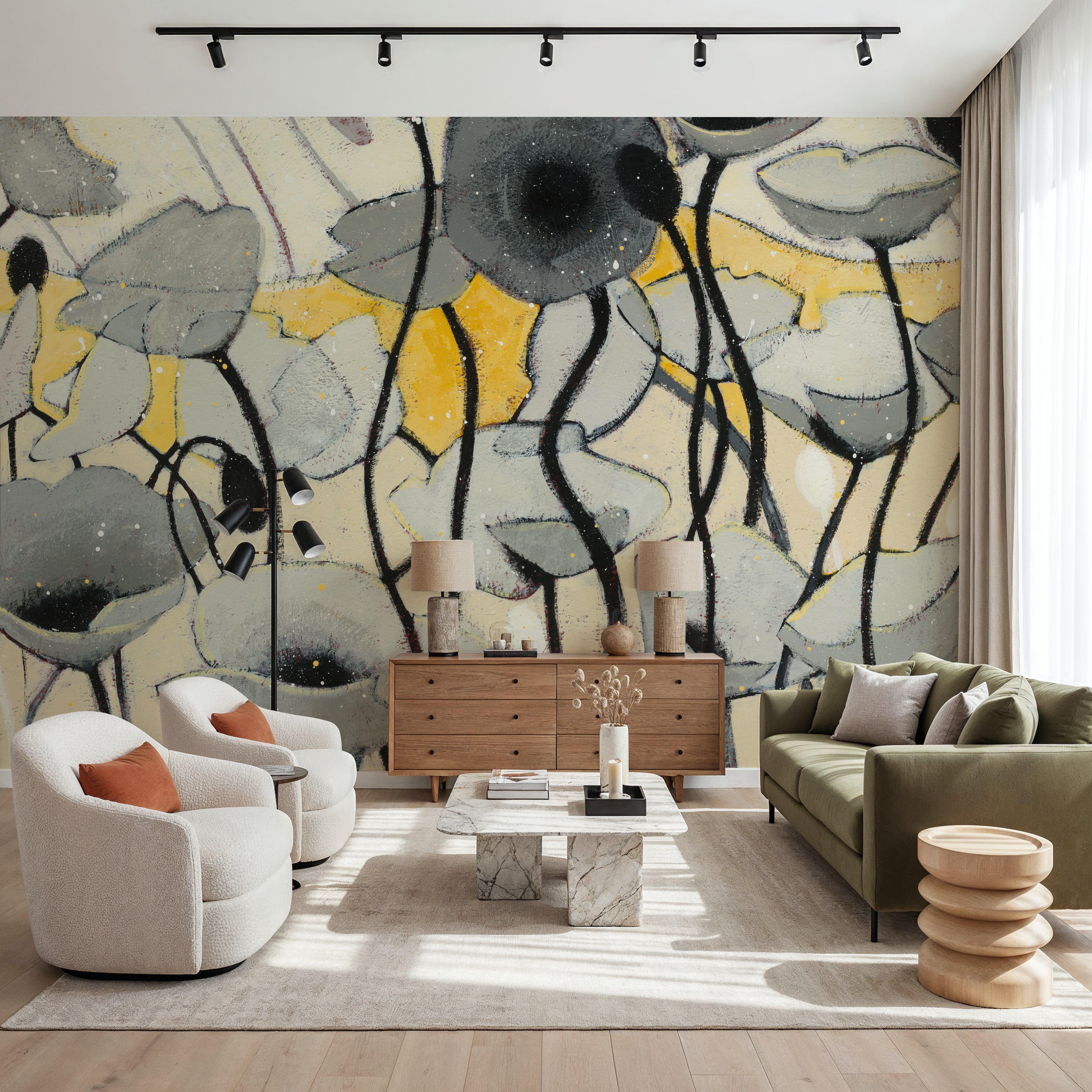 Snow Day Gray Flower