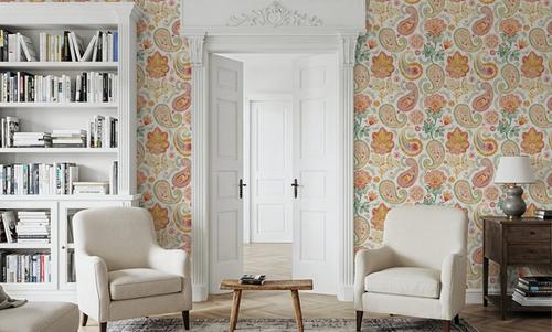 Harvest Paisley Mini White