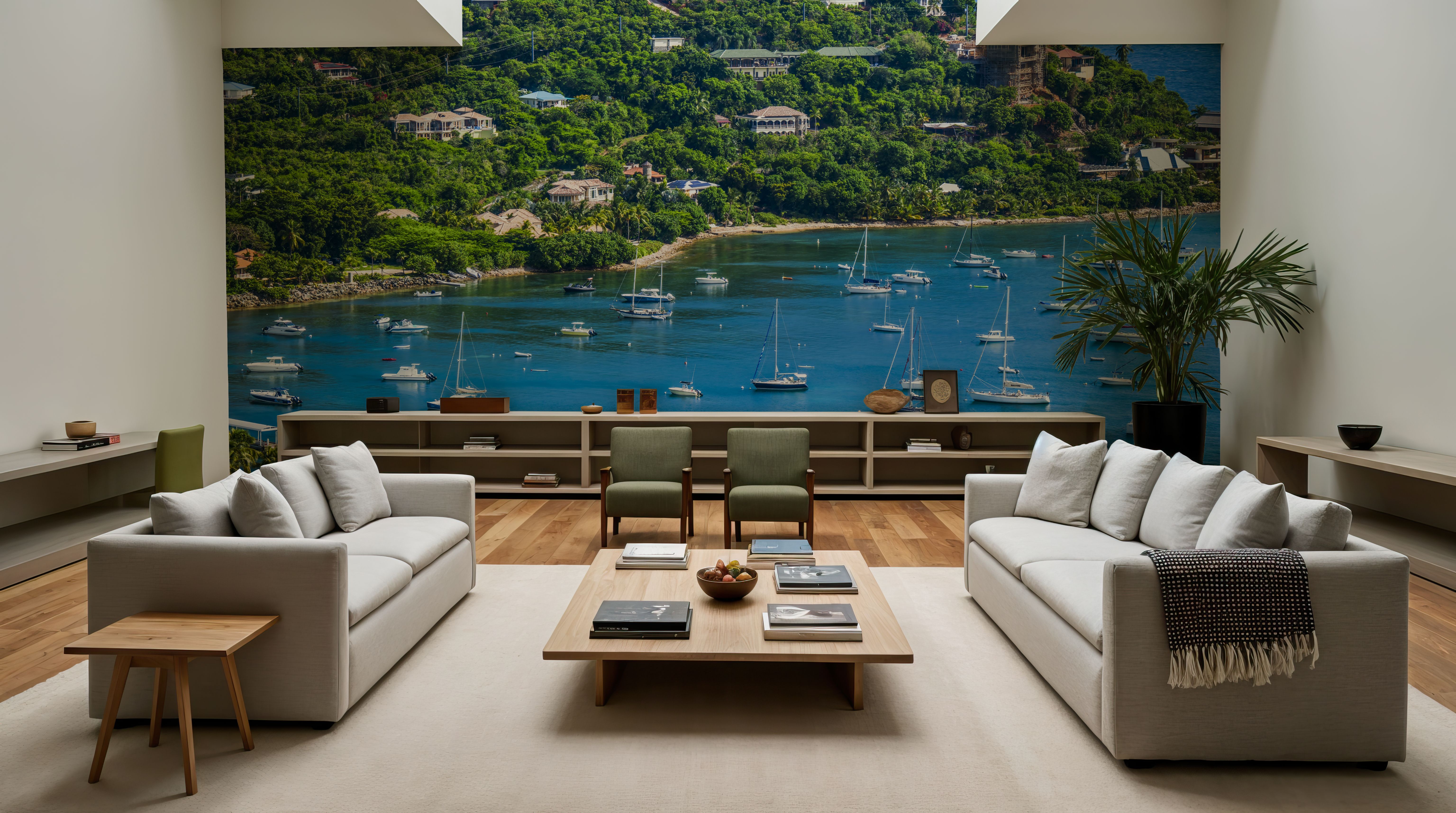 Tropical Harbor, Wallpaper