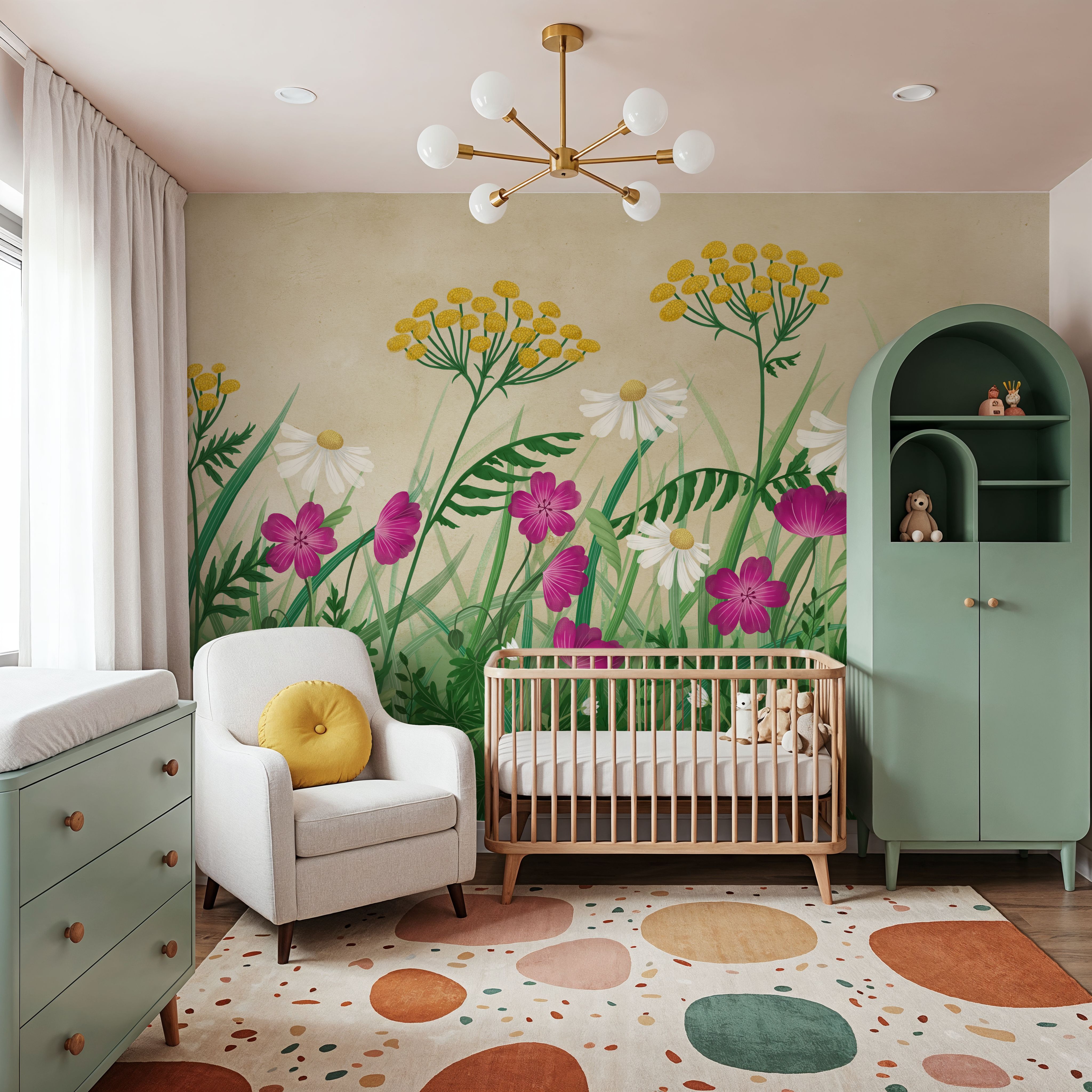 Geranium Meadow, Beige