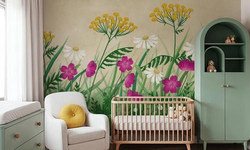 Geranium Meadow, Beige