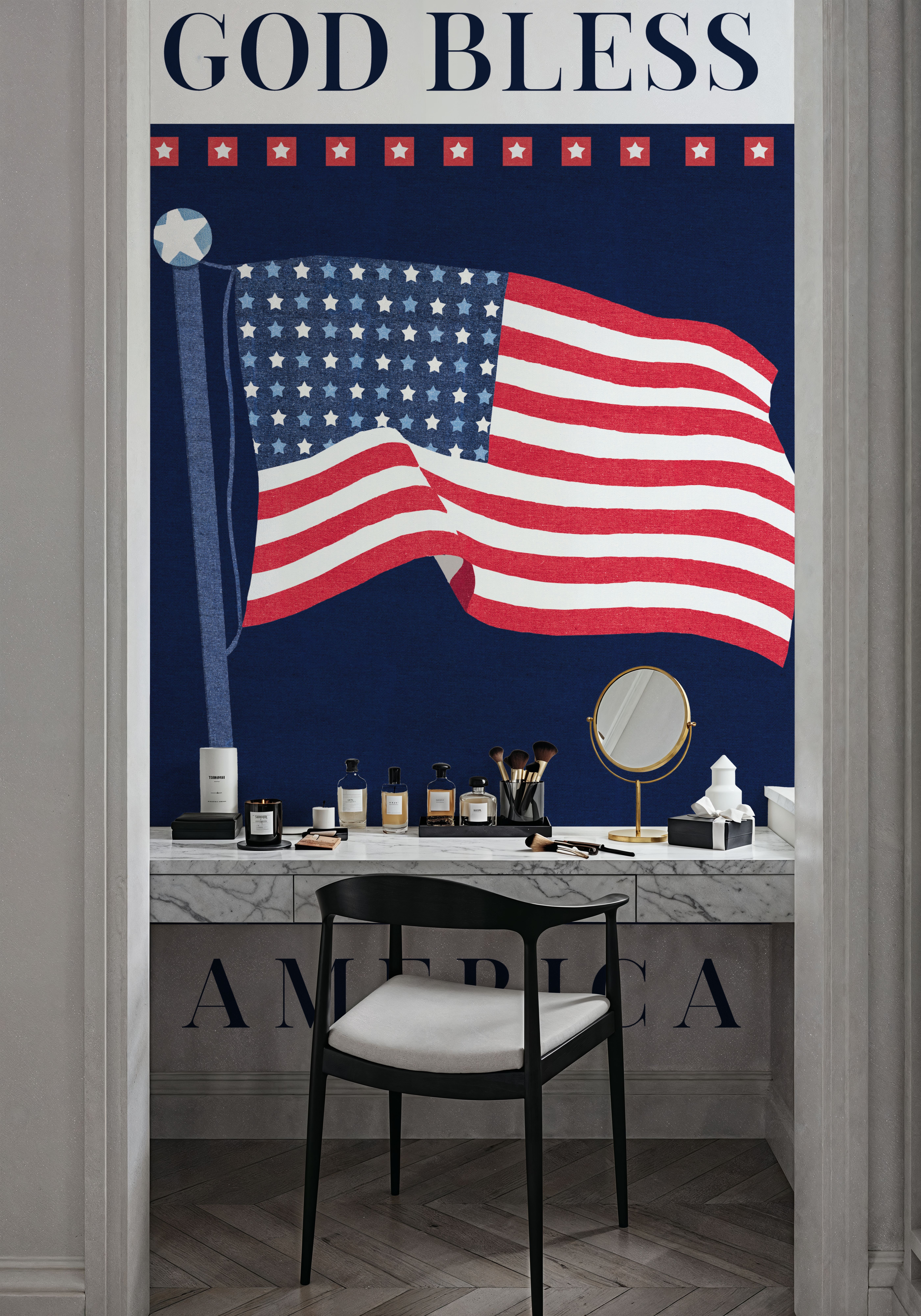 Stars and Stripes Bless America