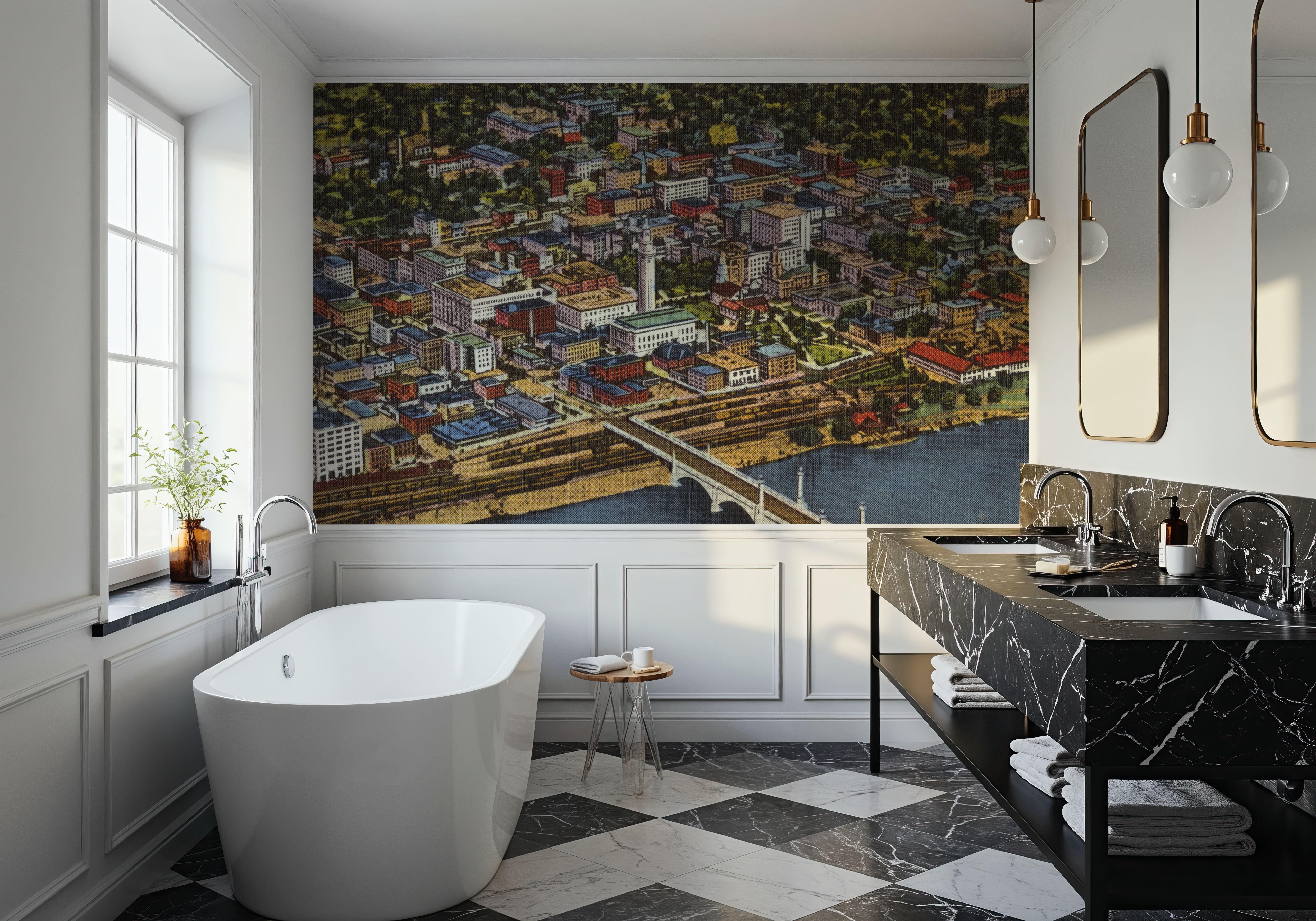 Greetings from the City - Screenprint Postcard