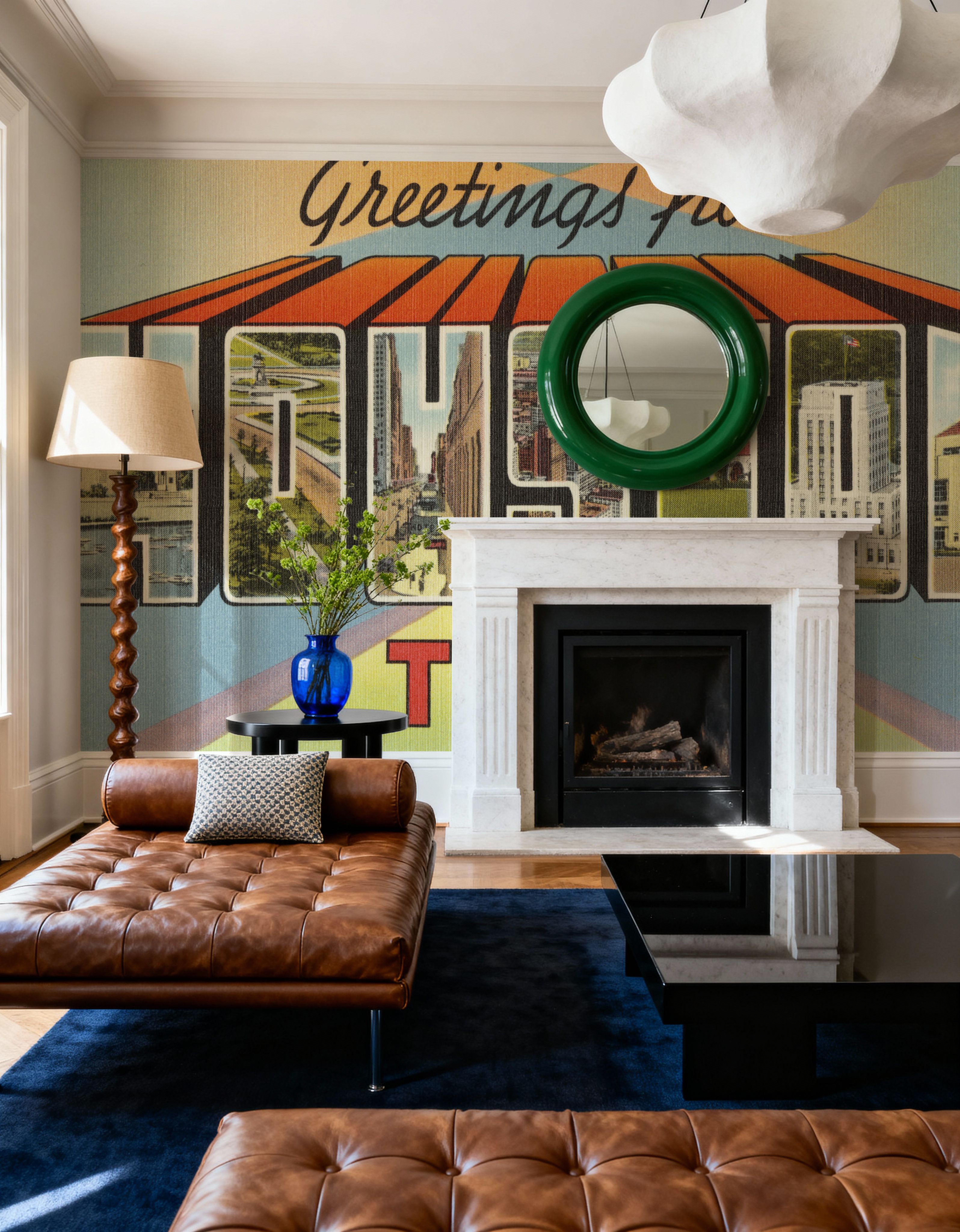 Greetings from Houston - Screenprint Postcard